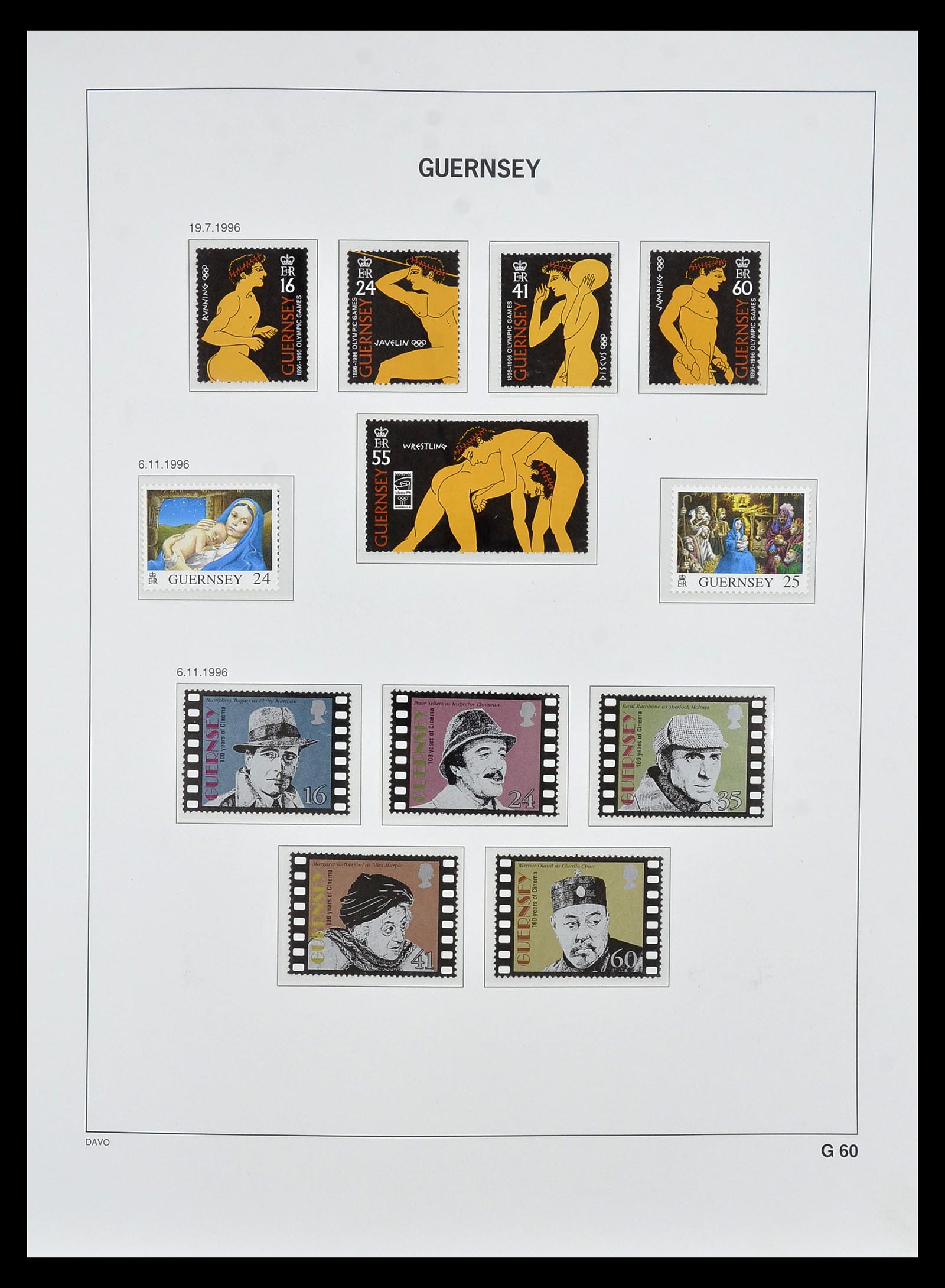 34849 080 - Postzegelverzameling 34849 Guernsey 1969-2005.