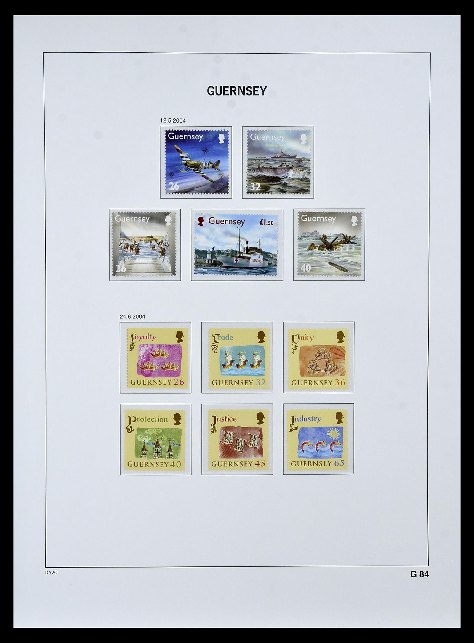 34849 104 - Stamp Collection 34849 Guernsey 1969-2005.