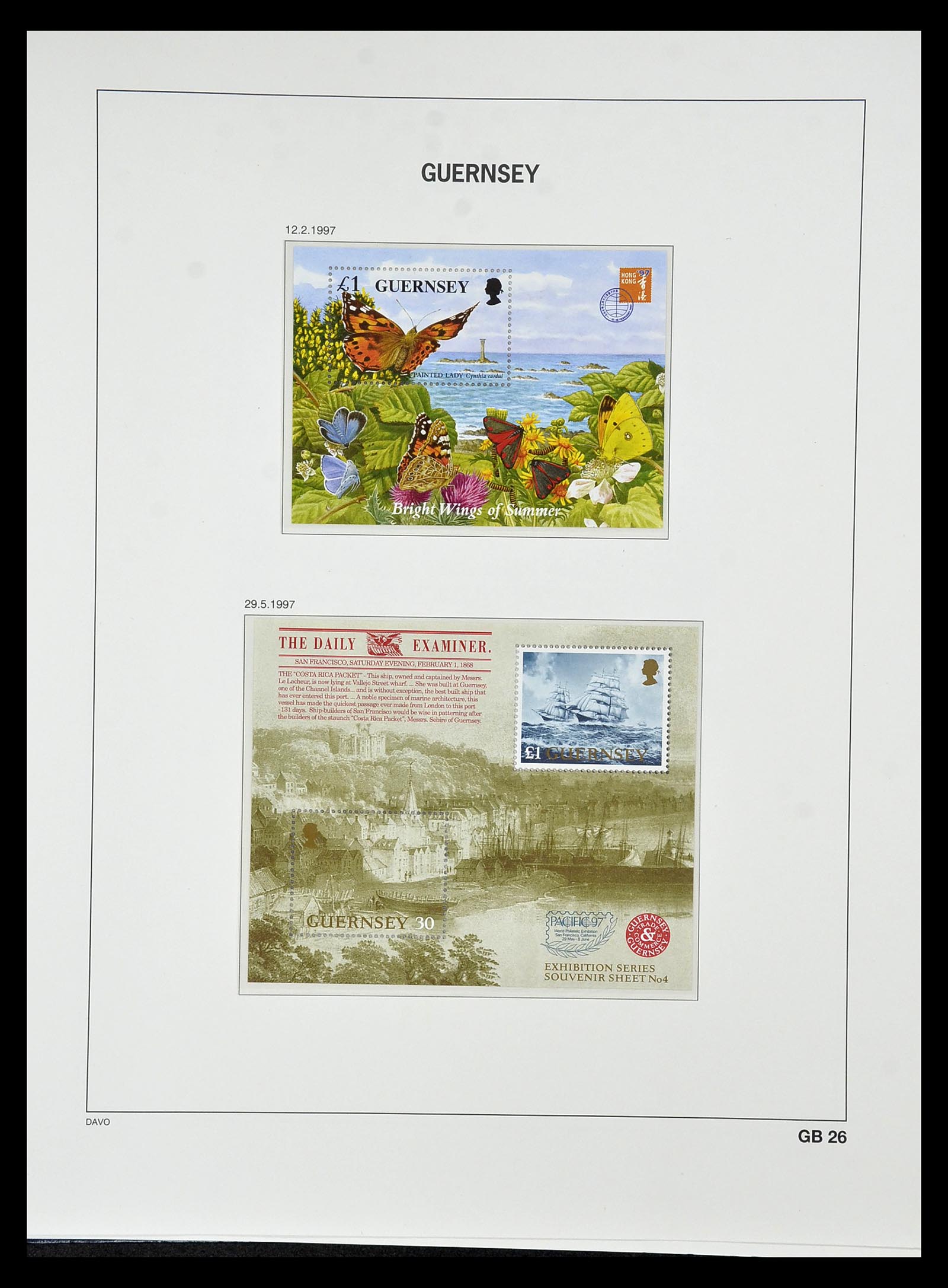34849 124 - Postzegelverzameling 34849 Guernsey 1969-2005.