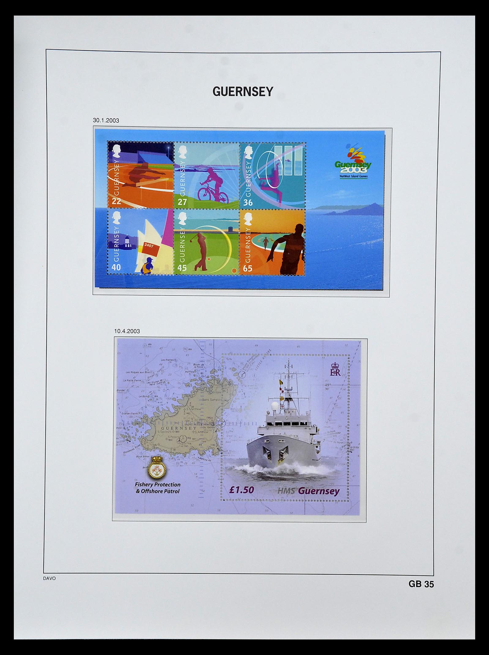 34849 133 - Postzegelverzameling 34849 Guernsey 1969-2005.