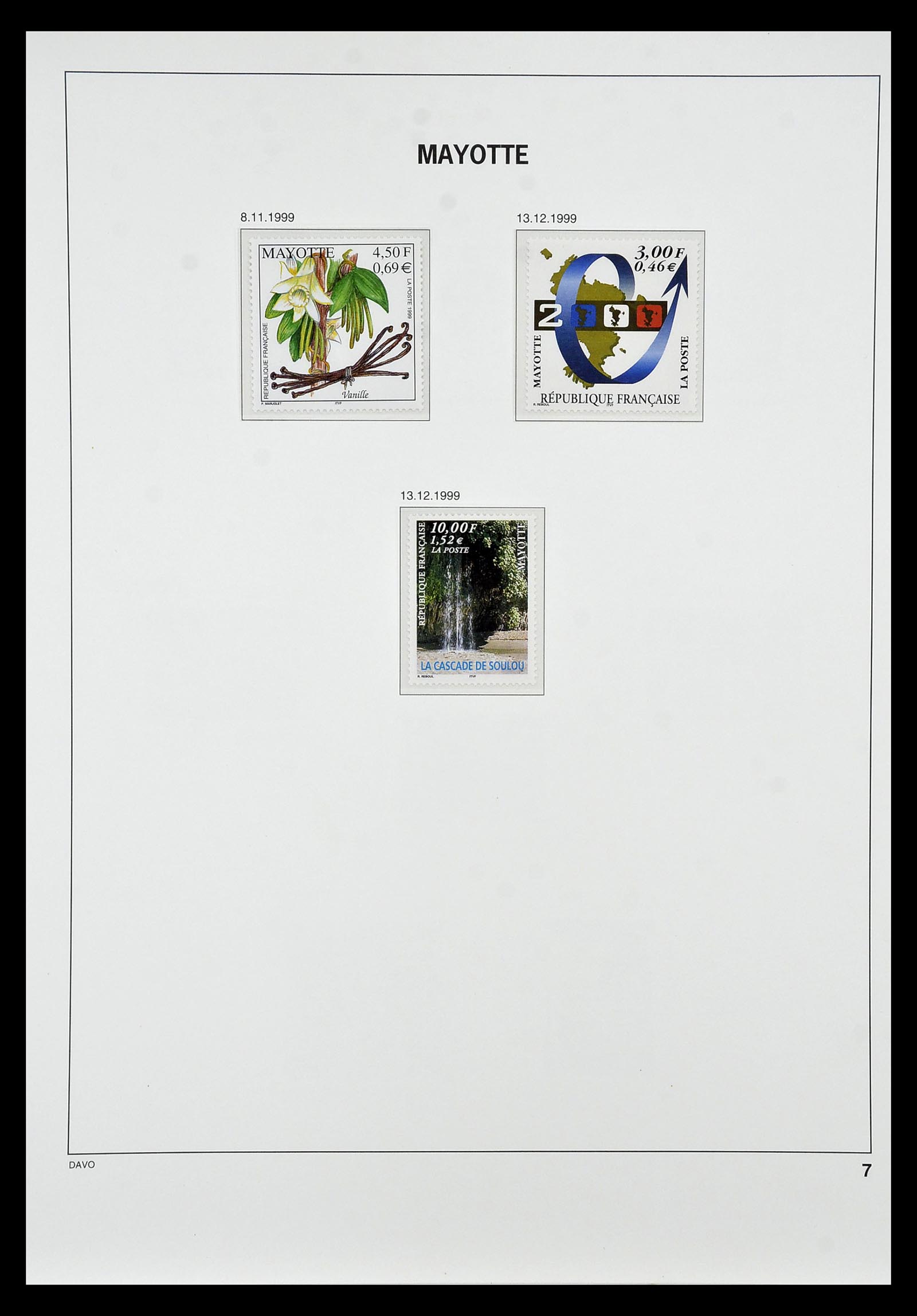 34851 007 - Postzegelverzameling 34851 Mayotte 1997-2011.
