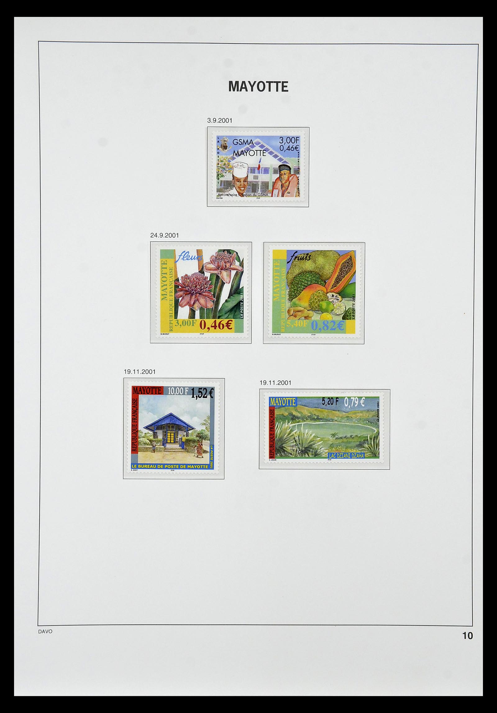 34851 010 - Postzegelverzameling 34851 Mayotte 1997-2011.