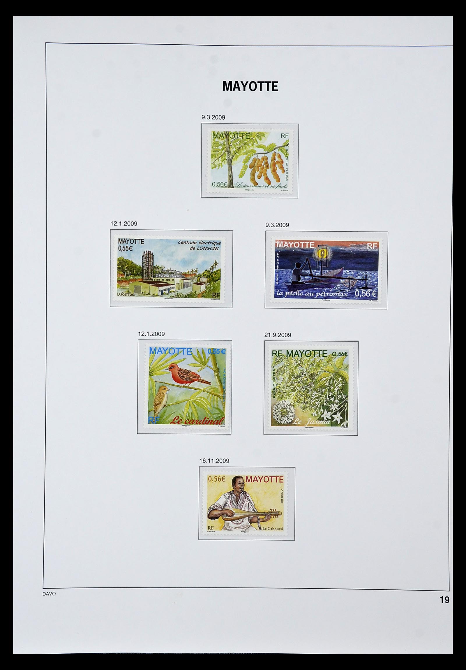 34851 019 - Postzegelverzameling 34851 Mayotte 1997-2011.