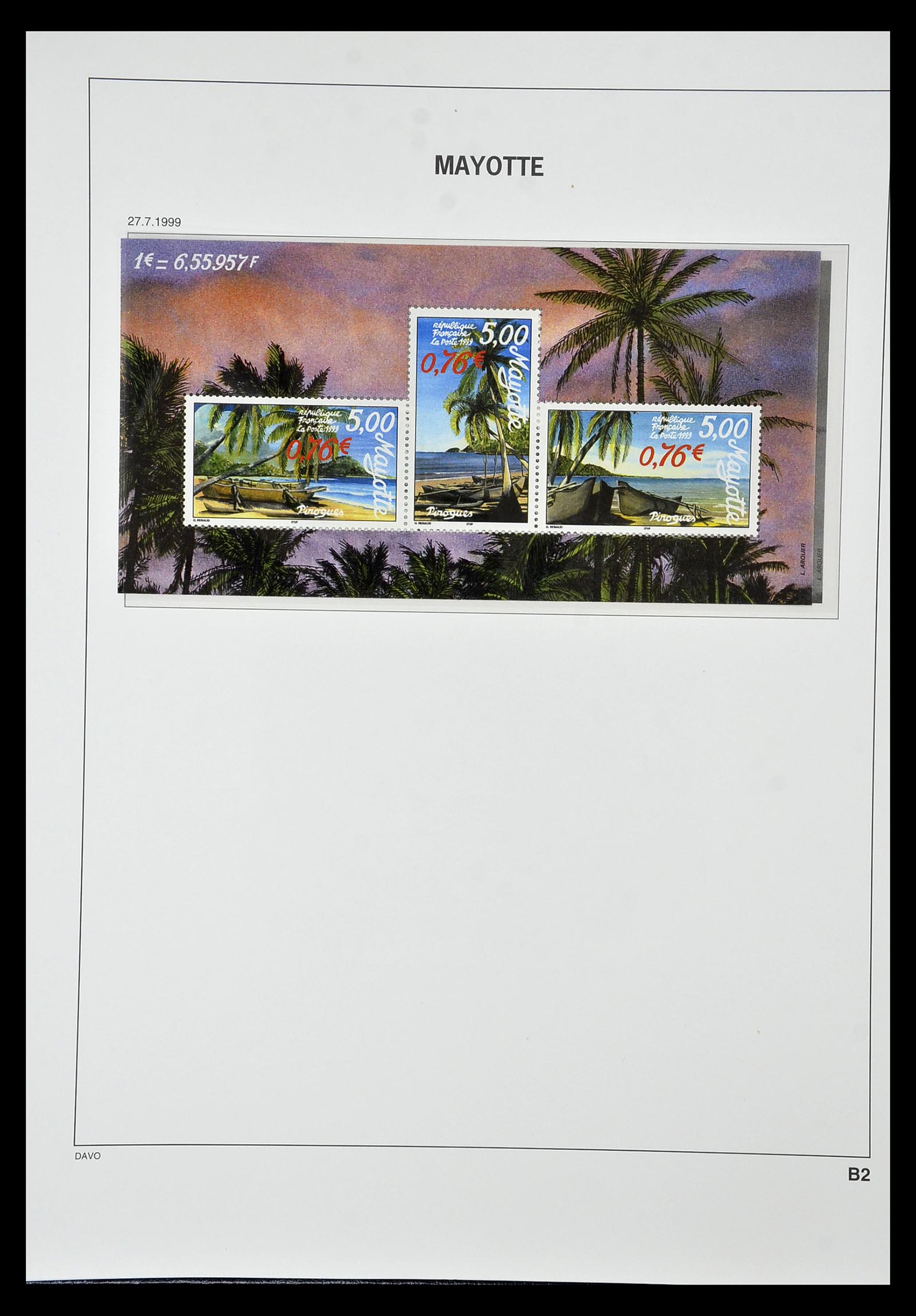 34851 025 - Postzegelverzameling 34851 Mayotte 1997-2011.