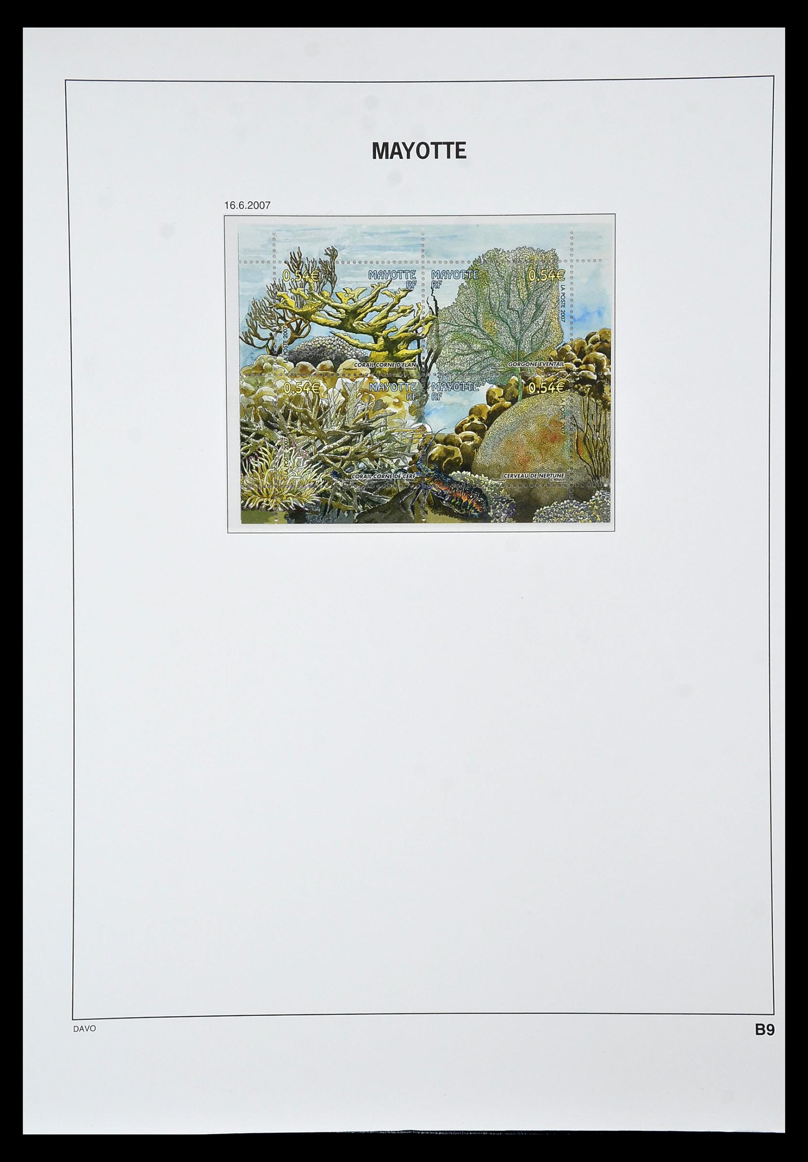 34851 032 - Postzegelverzameling 34851 Mayotte 1997-2011.