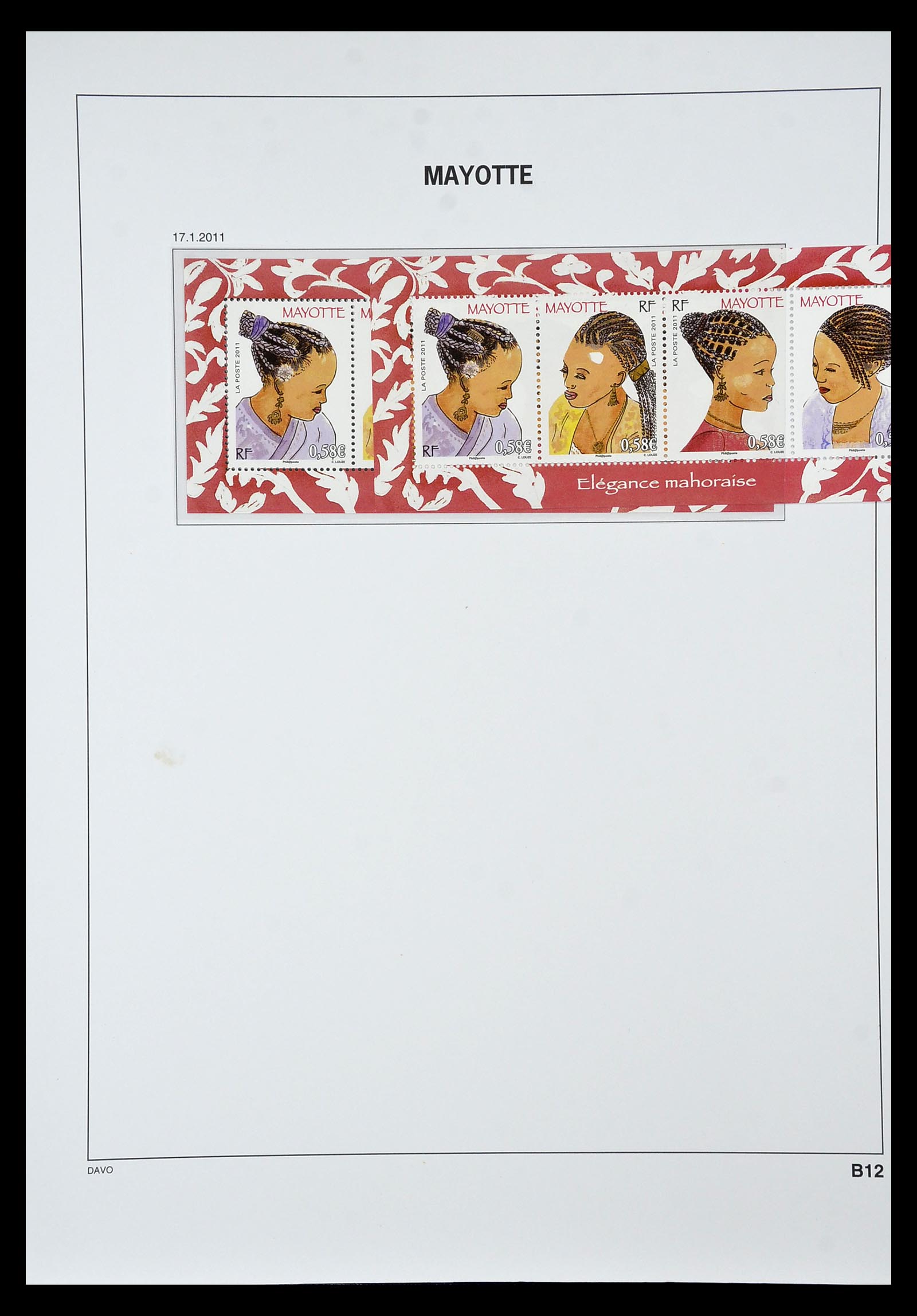 34851 035 - Postzegelverzameling 34851 Mayotte 1997-2011.