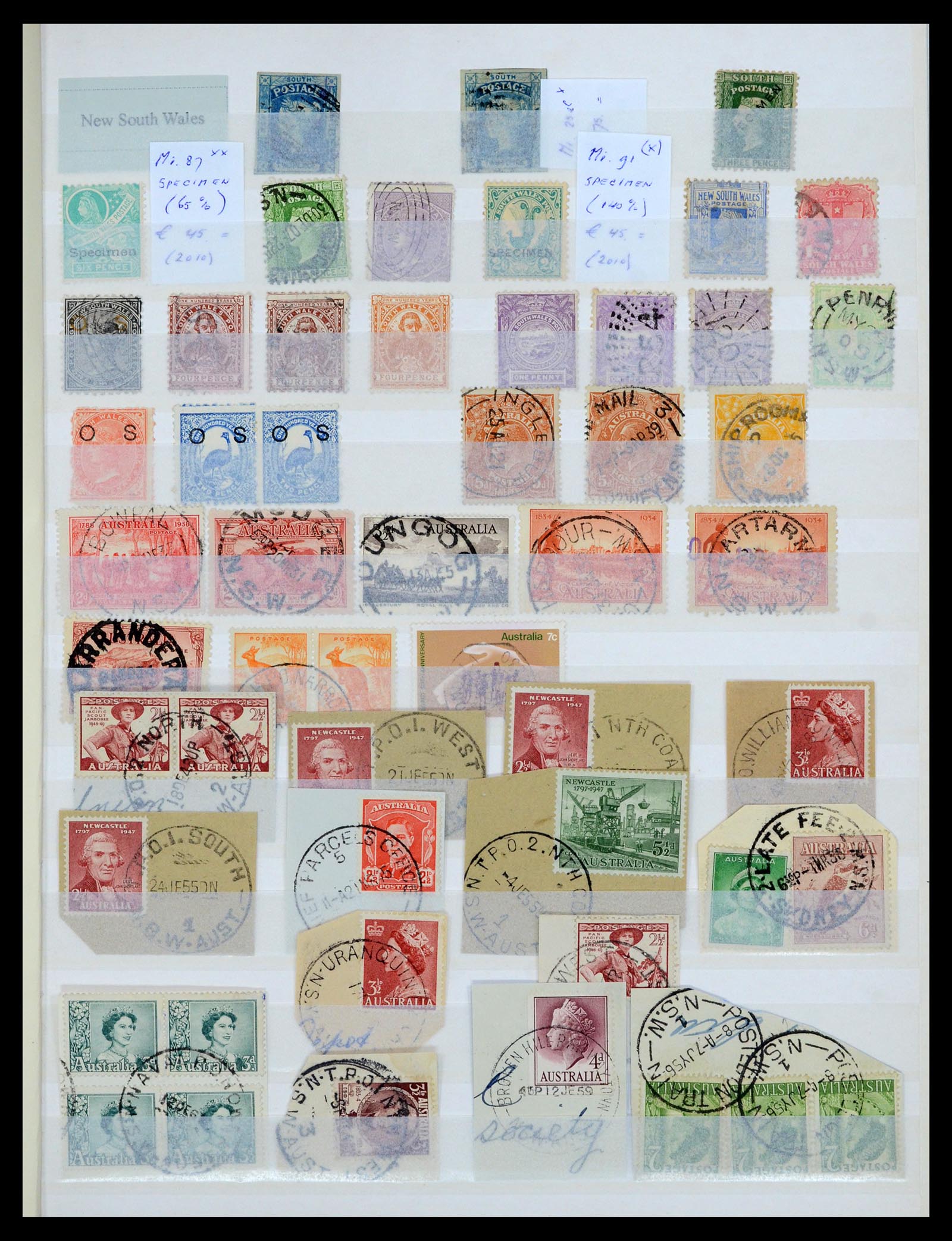 34872 001 - Postzegelverzameling 34872 Australië en Staten 1850-1980.