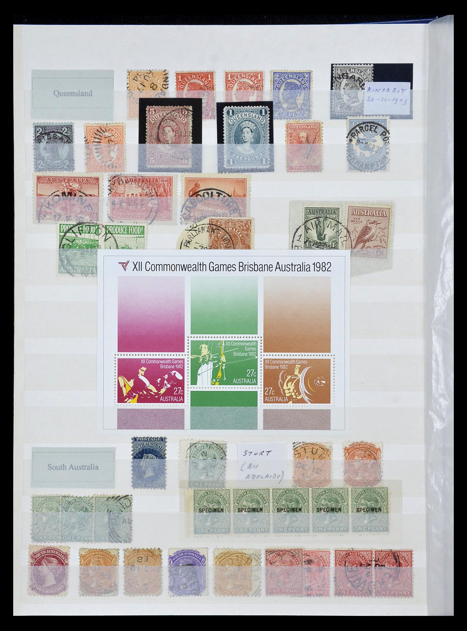 34872 002 - Stamp Collection 34872 Australia and States 1850-1980.