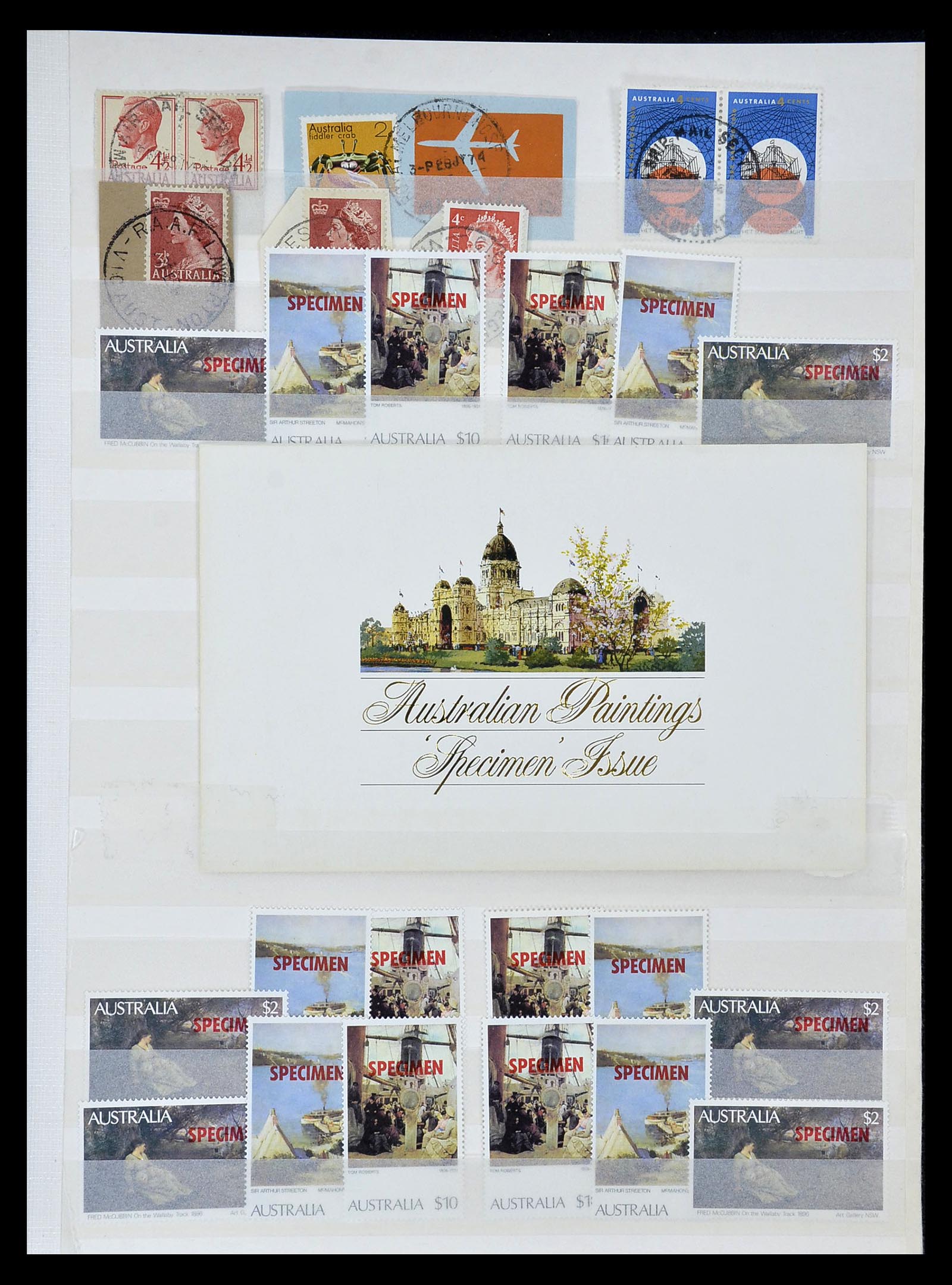 34872 005 - Postzegelverzameling 34872 Australië en Staten 1850-1980.