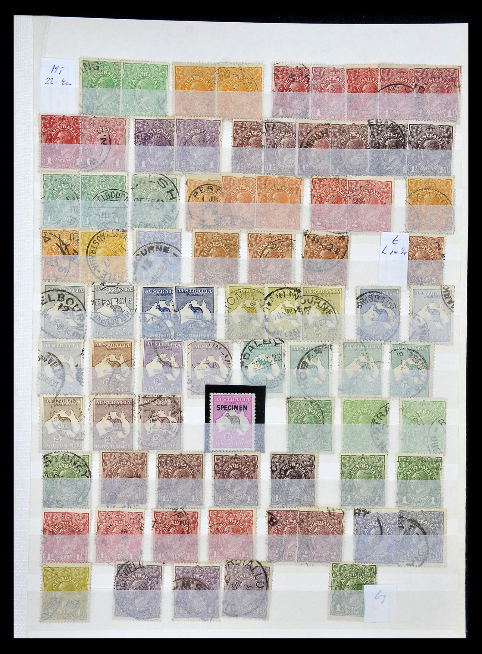 34872 006 - Postzegelverzameling 34872 Australië en Staten 1850-1980.