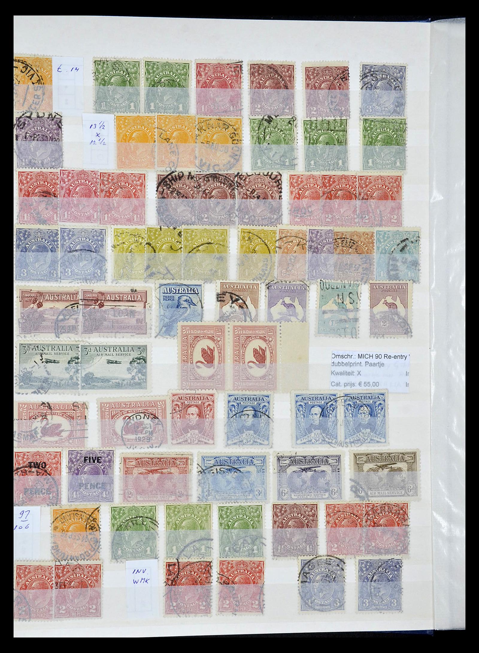 34872 008 - Postzegelverzameling 34872 Australië en Staten 1850-1980.