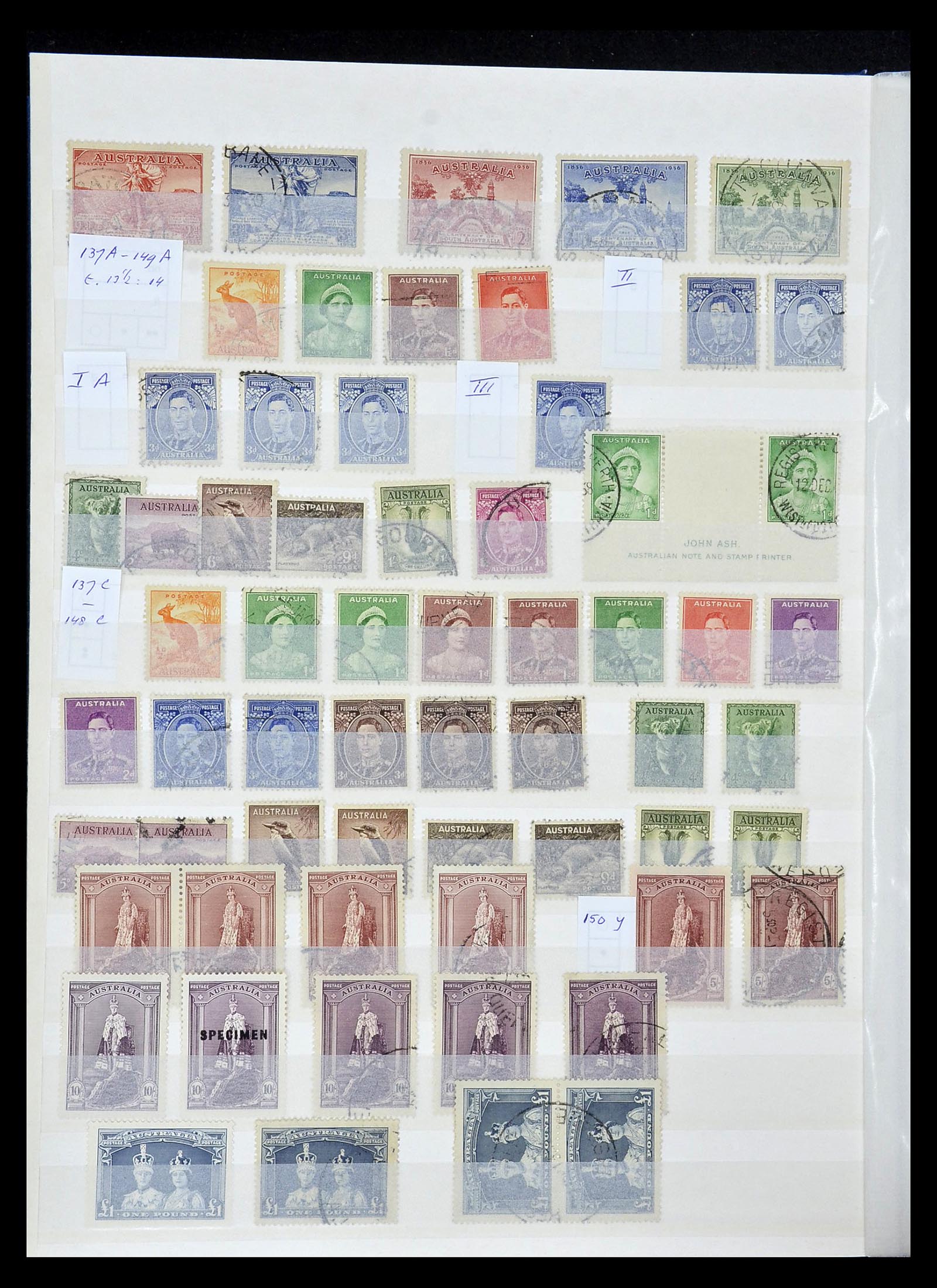 34872 010 - Postzegelverzameling 34872 Australië en Staten 1850-1980.