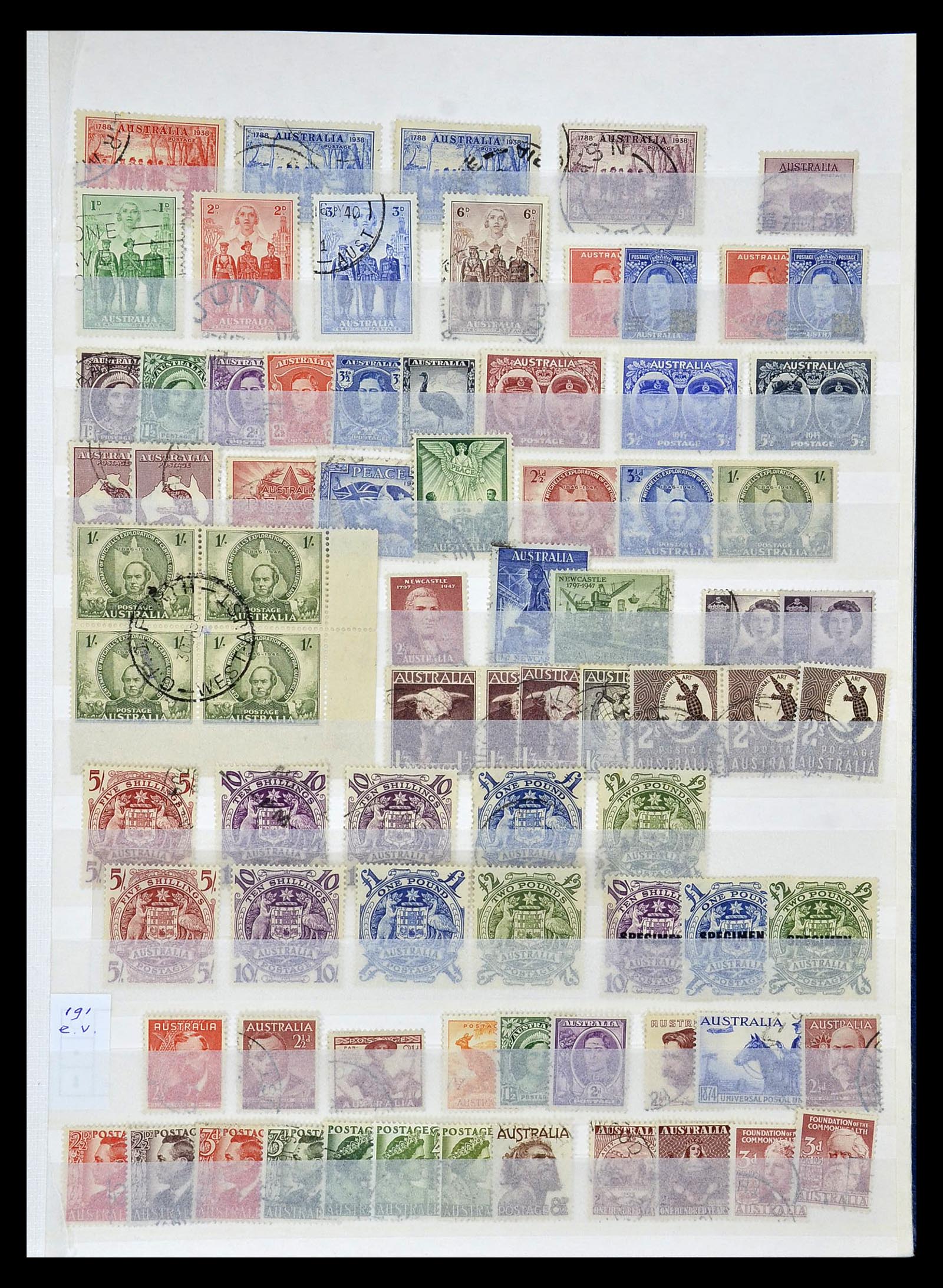34872 011 - Postzegelverzameling 34872 Australië en Staten 1850-1980.