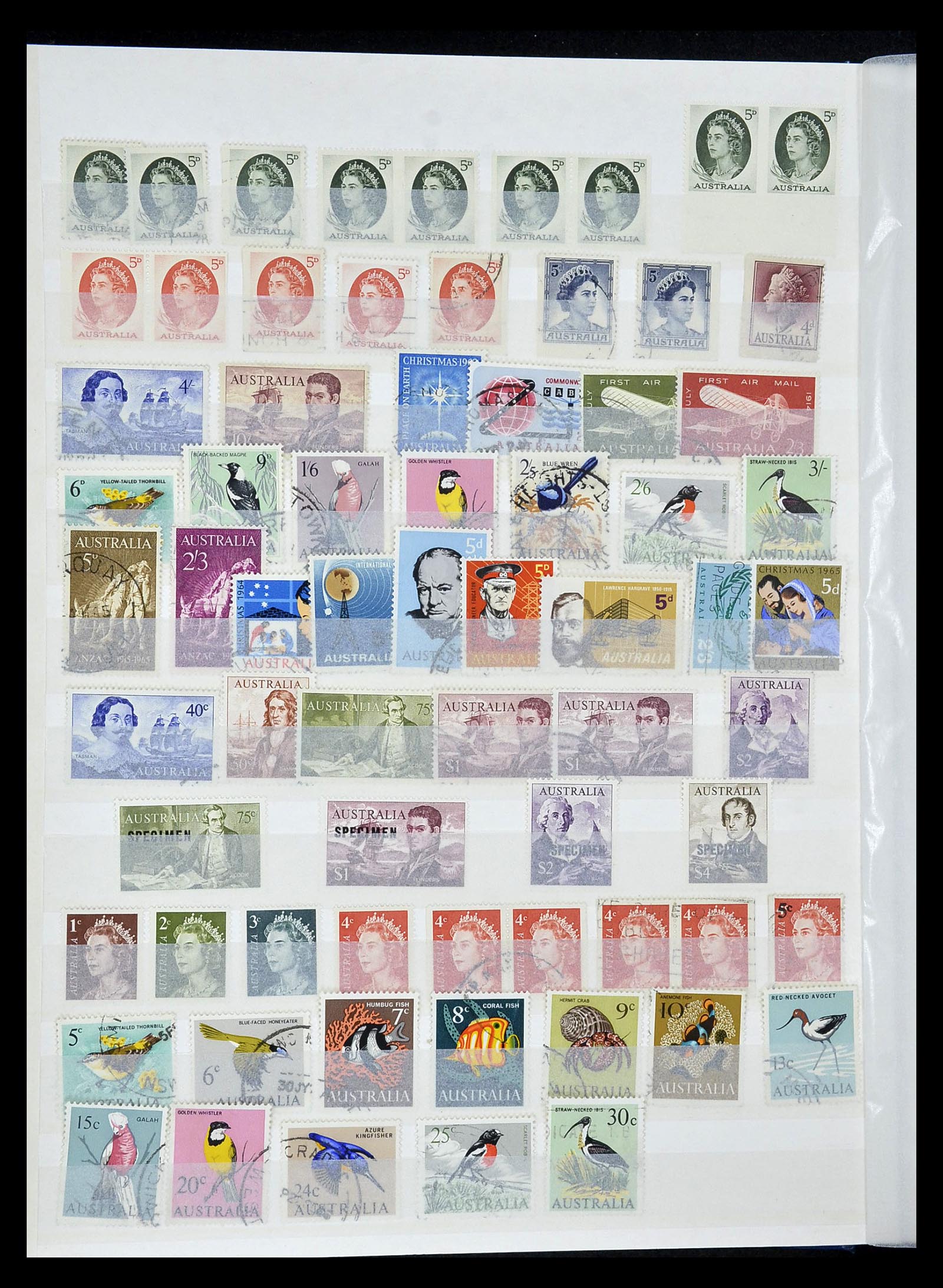 34872 014 - Postzegelverzameling 34872 Australië en Staten 1850-1980.