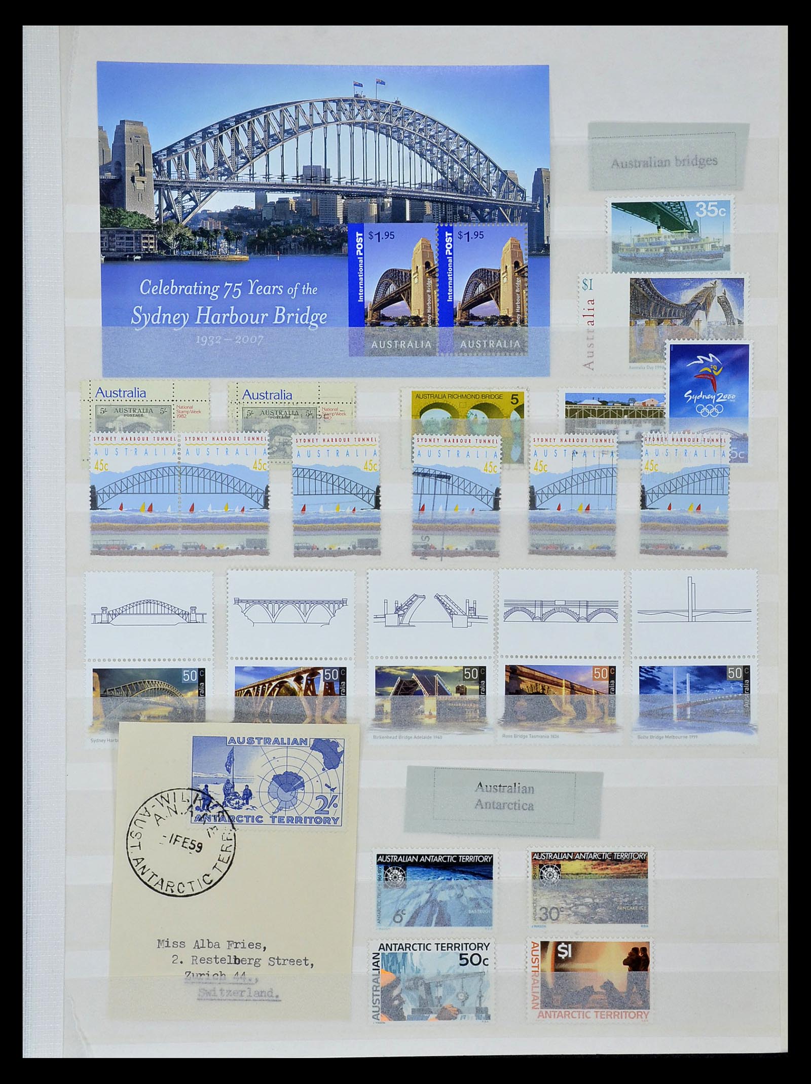 34872 017 - Postzegelverzameling 34872 Australië en Staten 1850-1980.