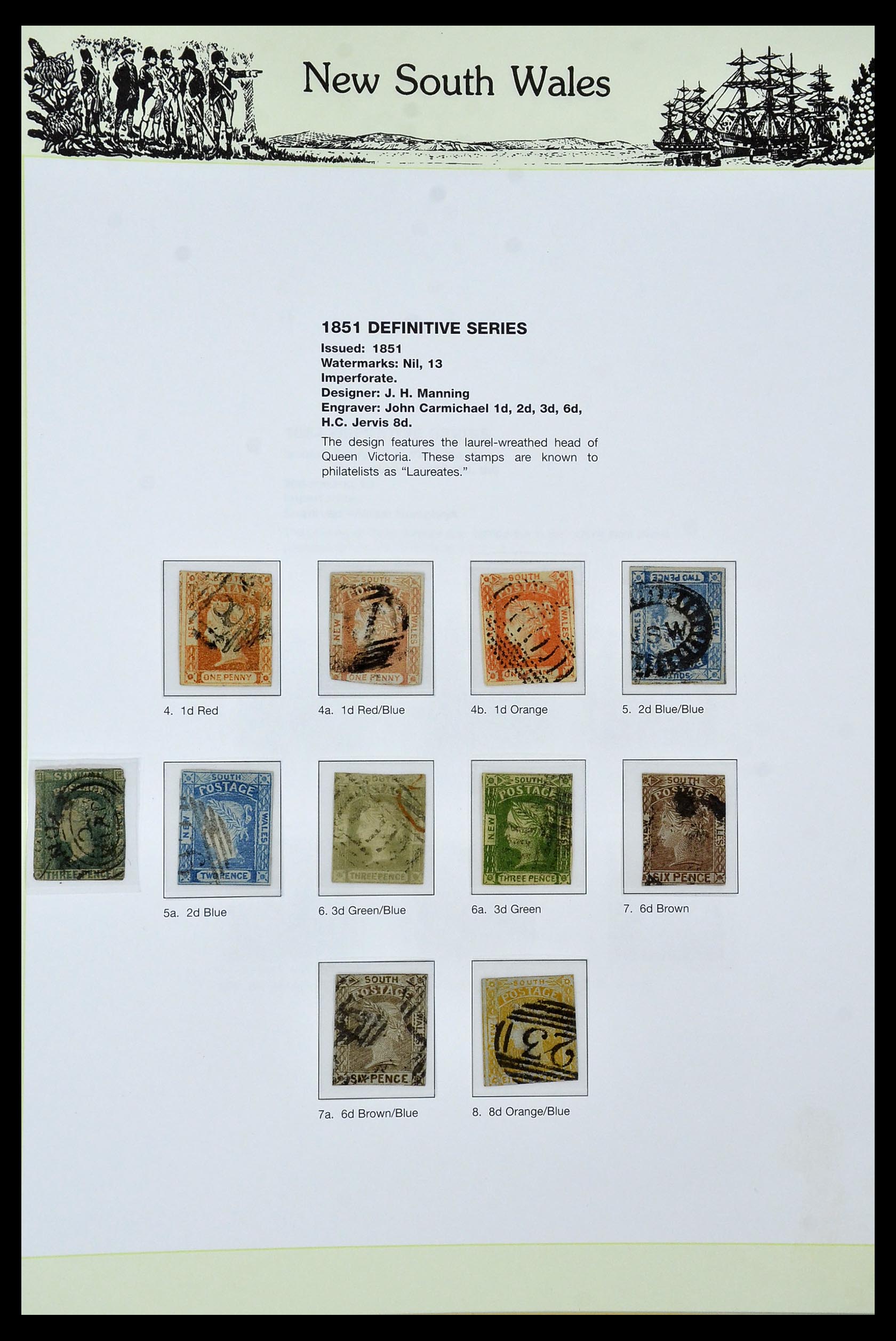 34875 002 - Postzegelverzameling 34875 Nieuw Zuid Wales 1850-1903.