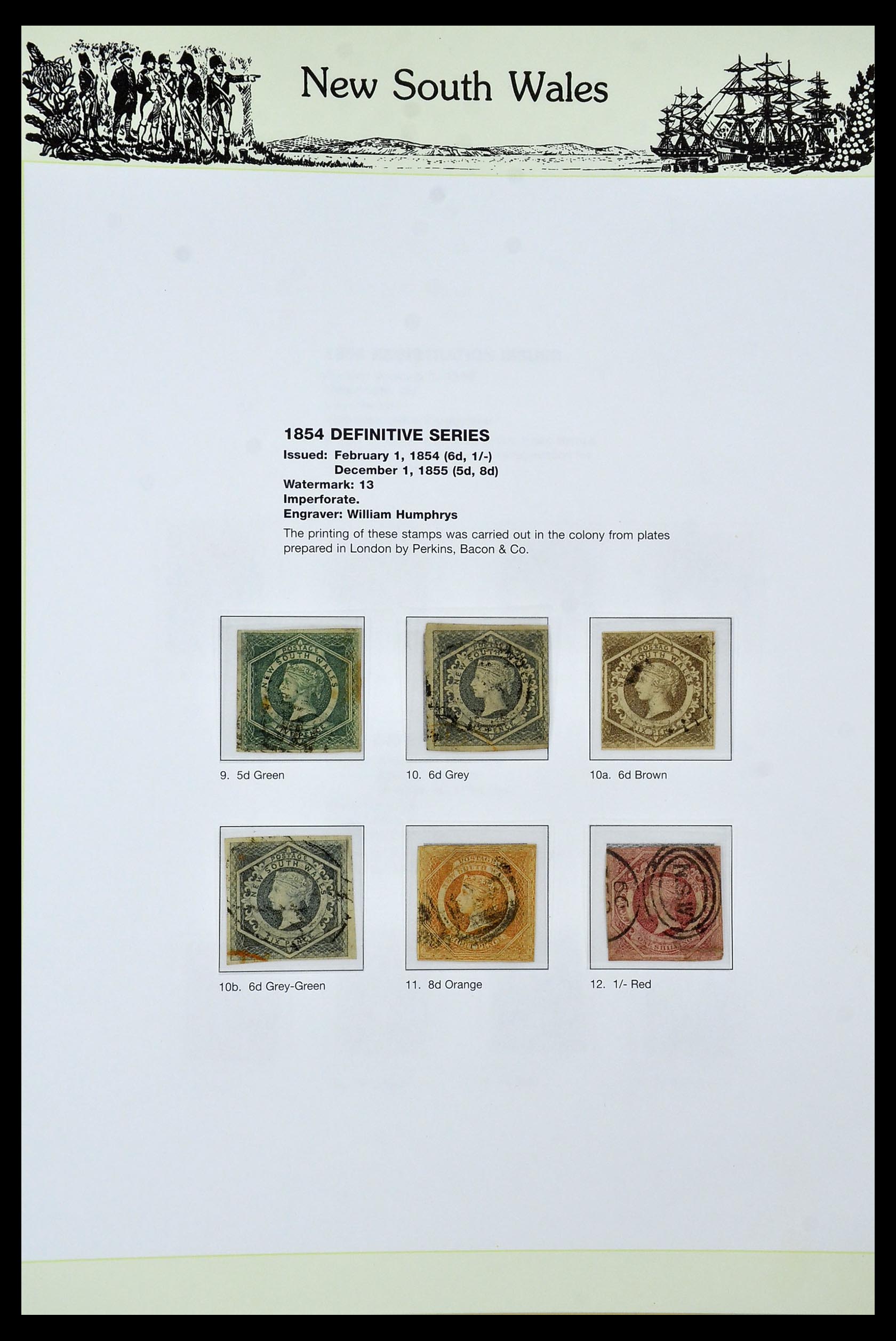 34875 003 - Postzegelverzameling 34875 Nieuw Zuid Wales 1850-1903.