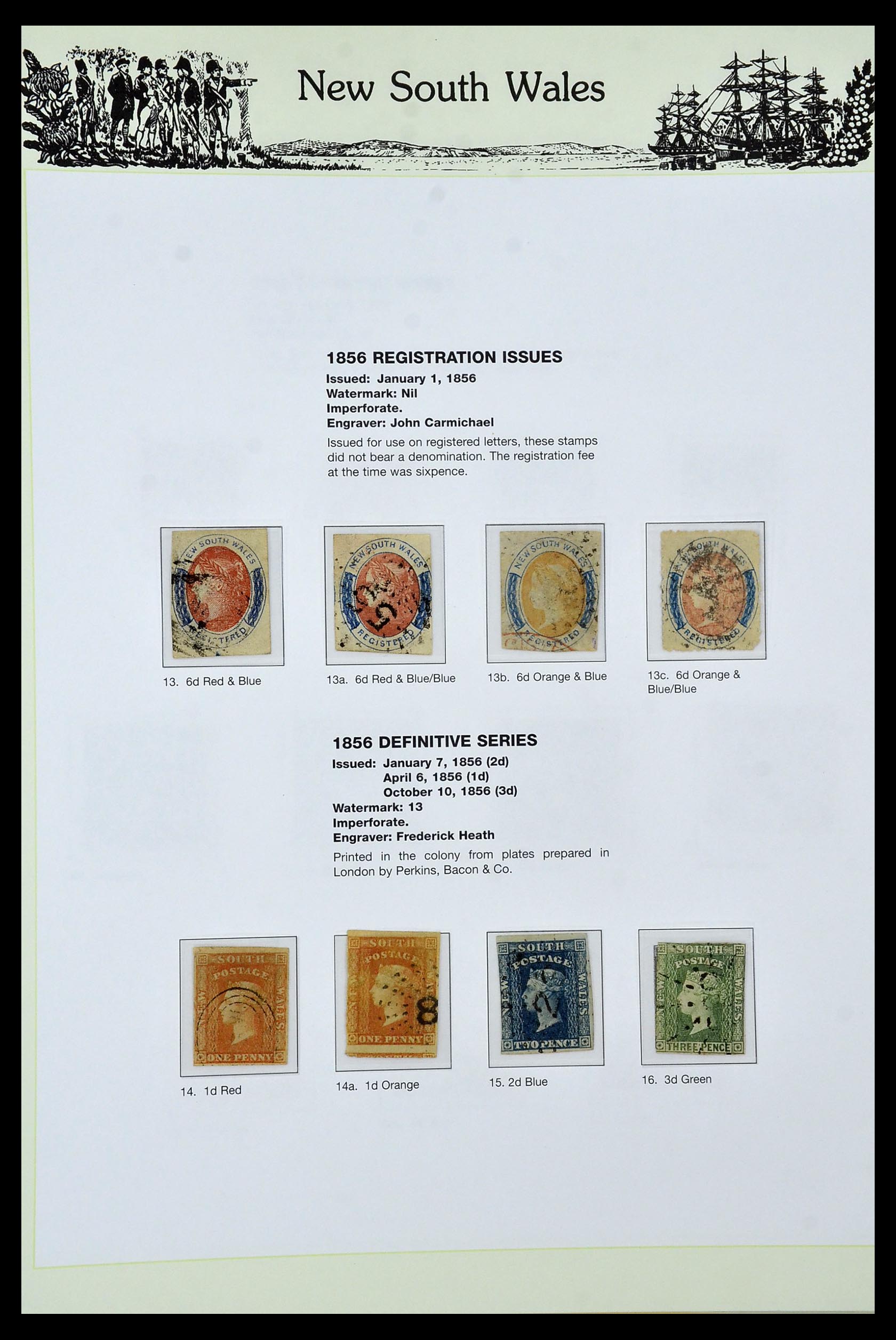34875 004 - Postzegelverzameling 34875 Nieuw Zuid Wales 1850-1903.