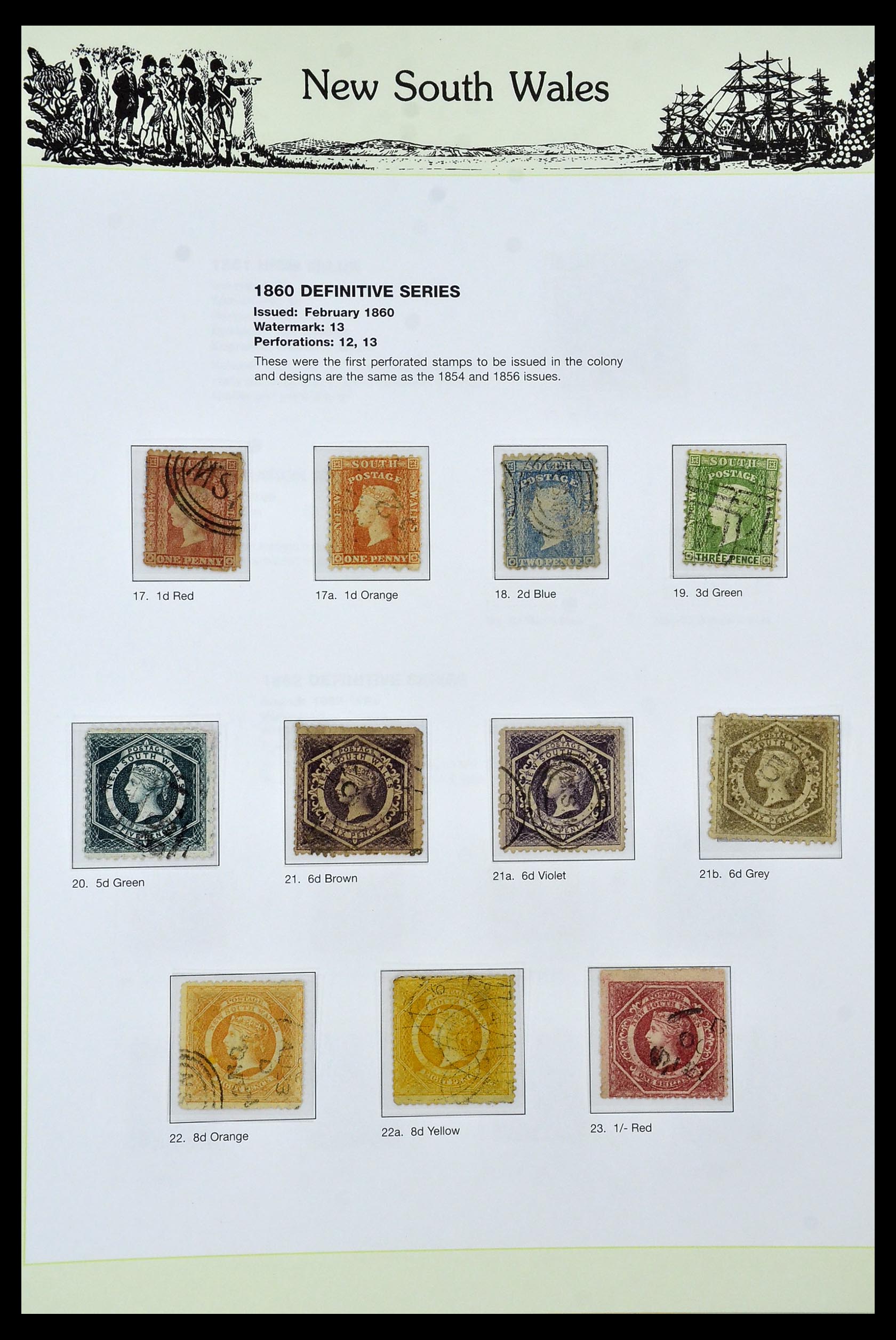 34875 005 - Postzegelverzameling 34875 Nieuw Zuid Wales 1850-1903.