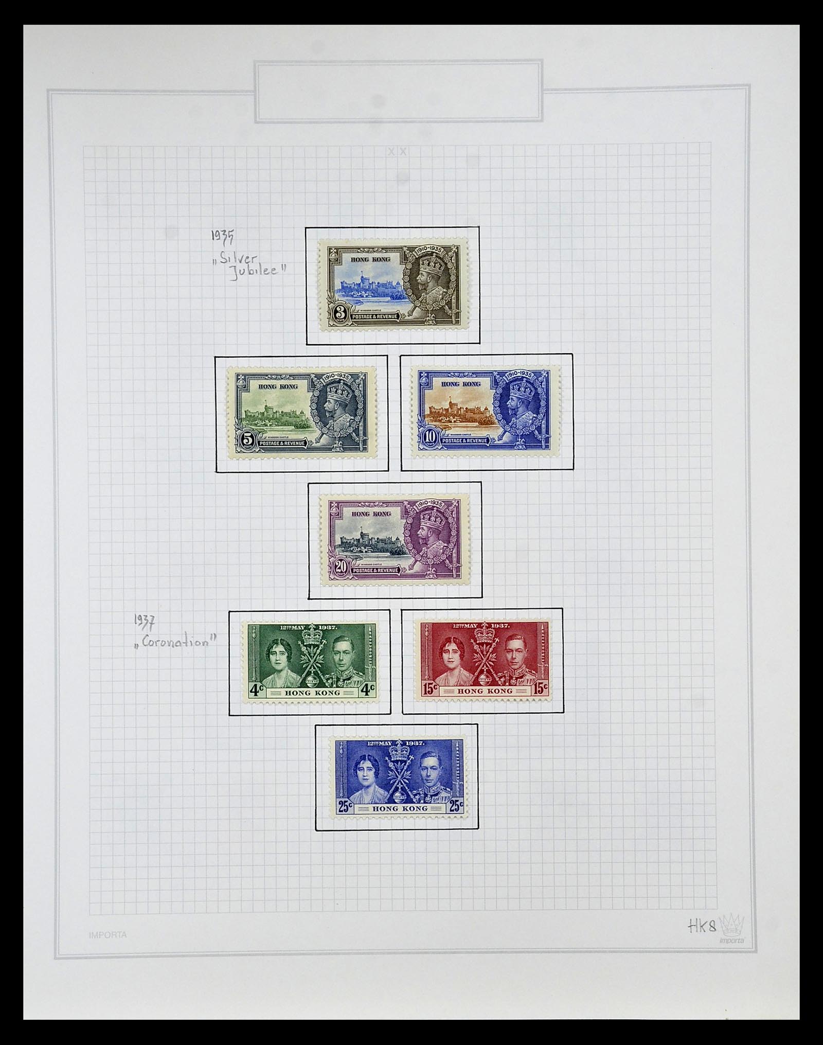 34880 009 - Stamp Collection 34880 Hong Kong 1862-1966.