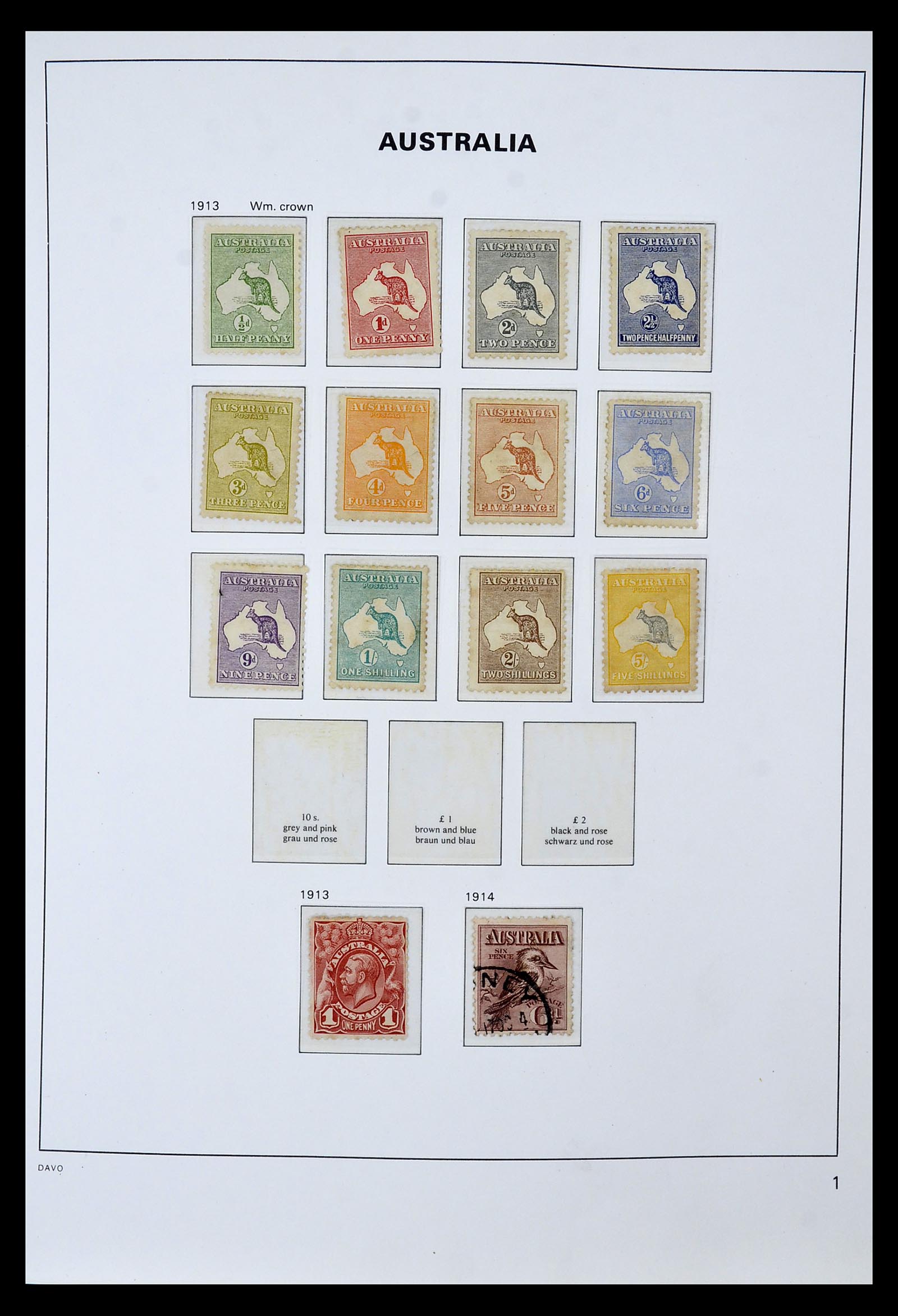 34885 001 - Postzegelverzameling 34885 Australië 1913-1979.