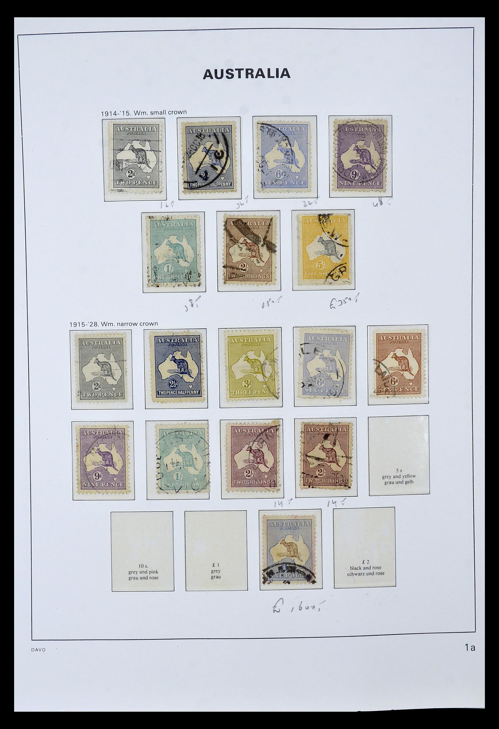 34885 002 - Postzegelverzameling 34885 Australië 1913-1979.