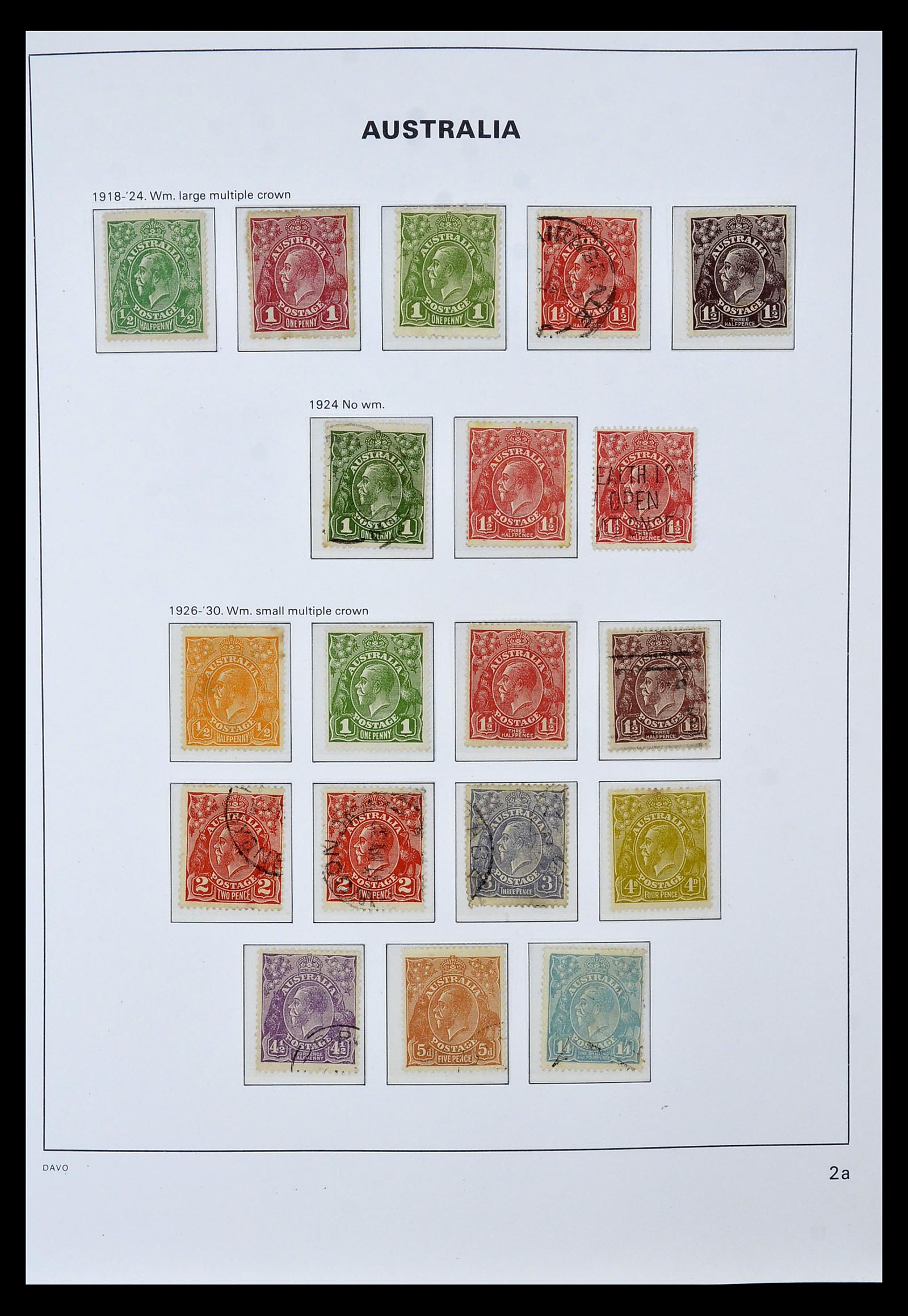 34885 007 - Postzegelverzameling 34885 Australië 1913-1979.