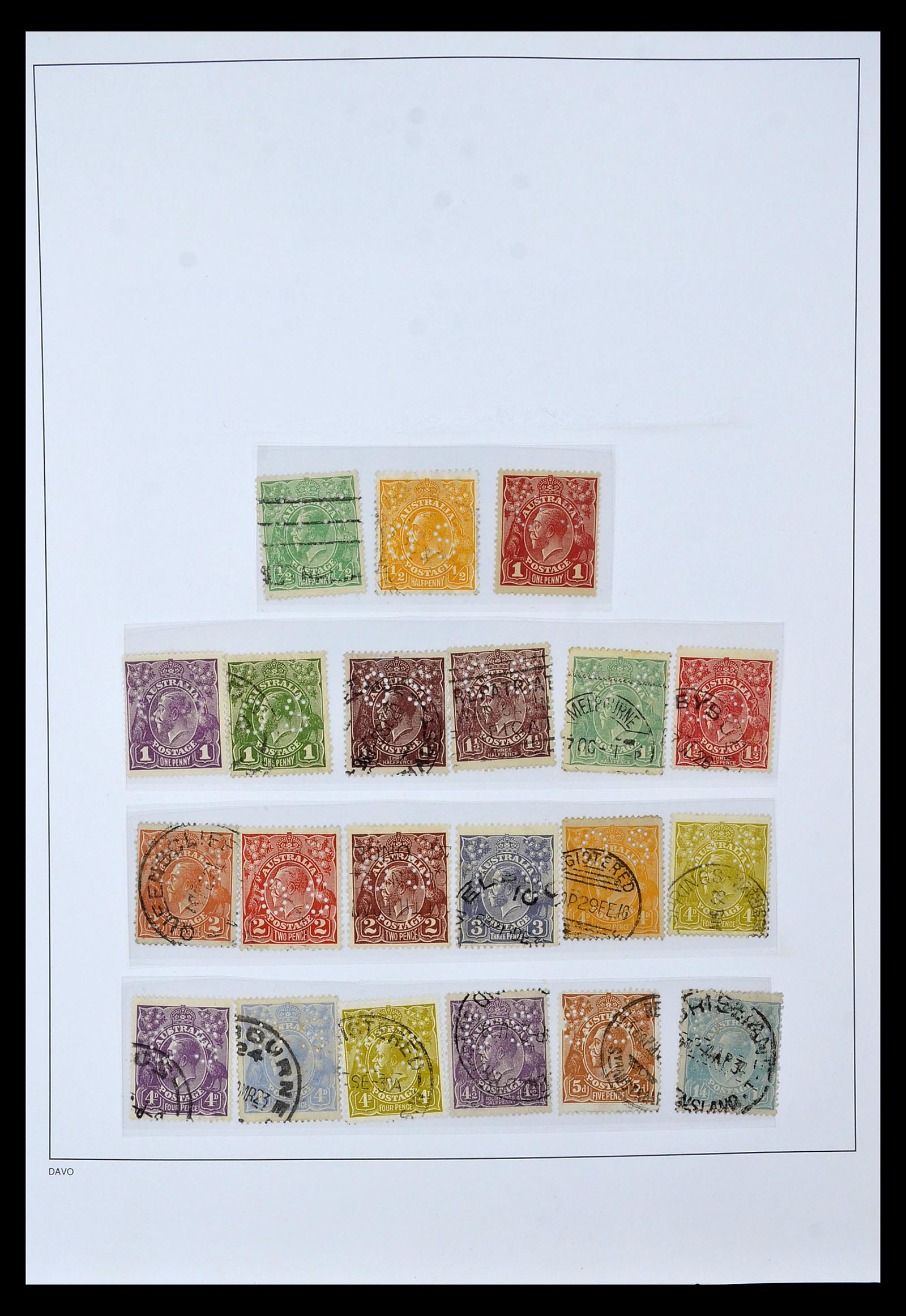 34885 009 - Postzegelverzameling 34885 Australië 1913-1979.