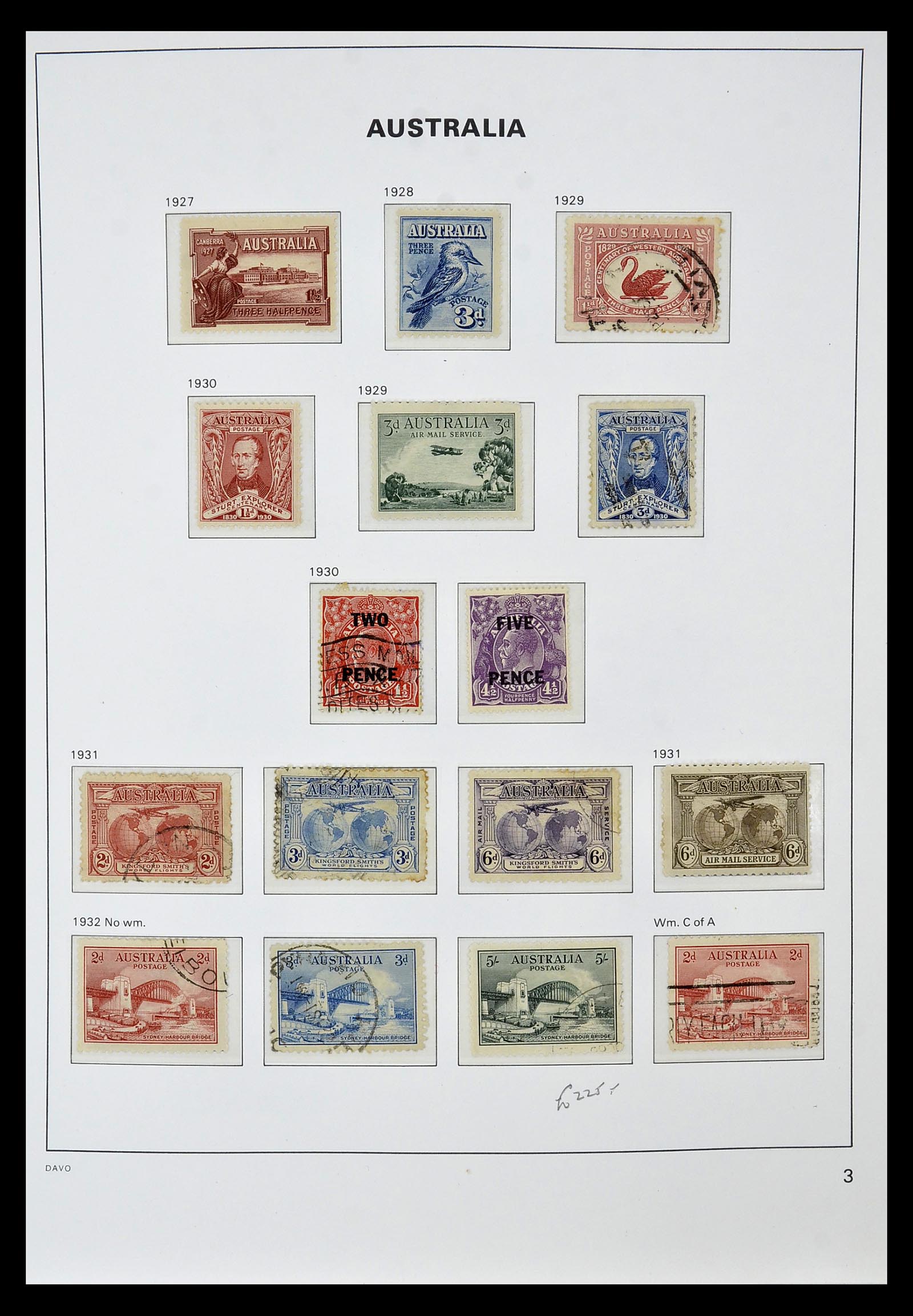 34885 013 - Postzegelverzameling 34885 Australië 1913-1979.