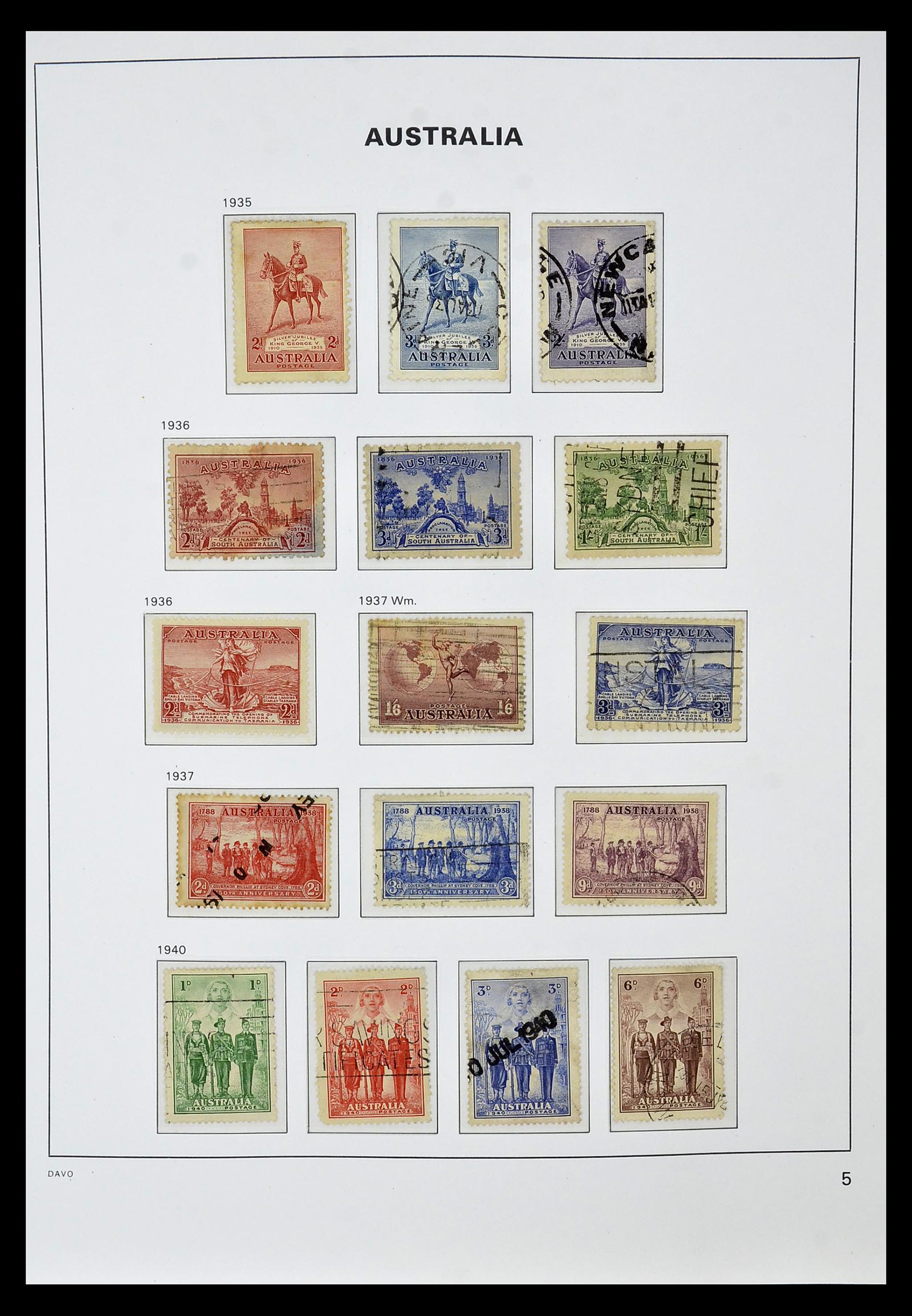34885 015 - Postzegelverzameling 34885 Australië 1913-1979.