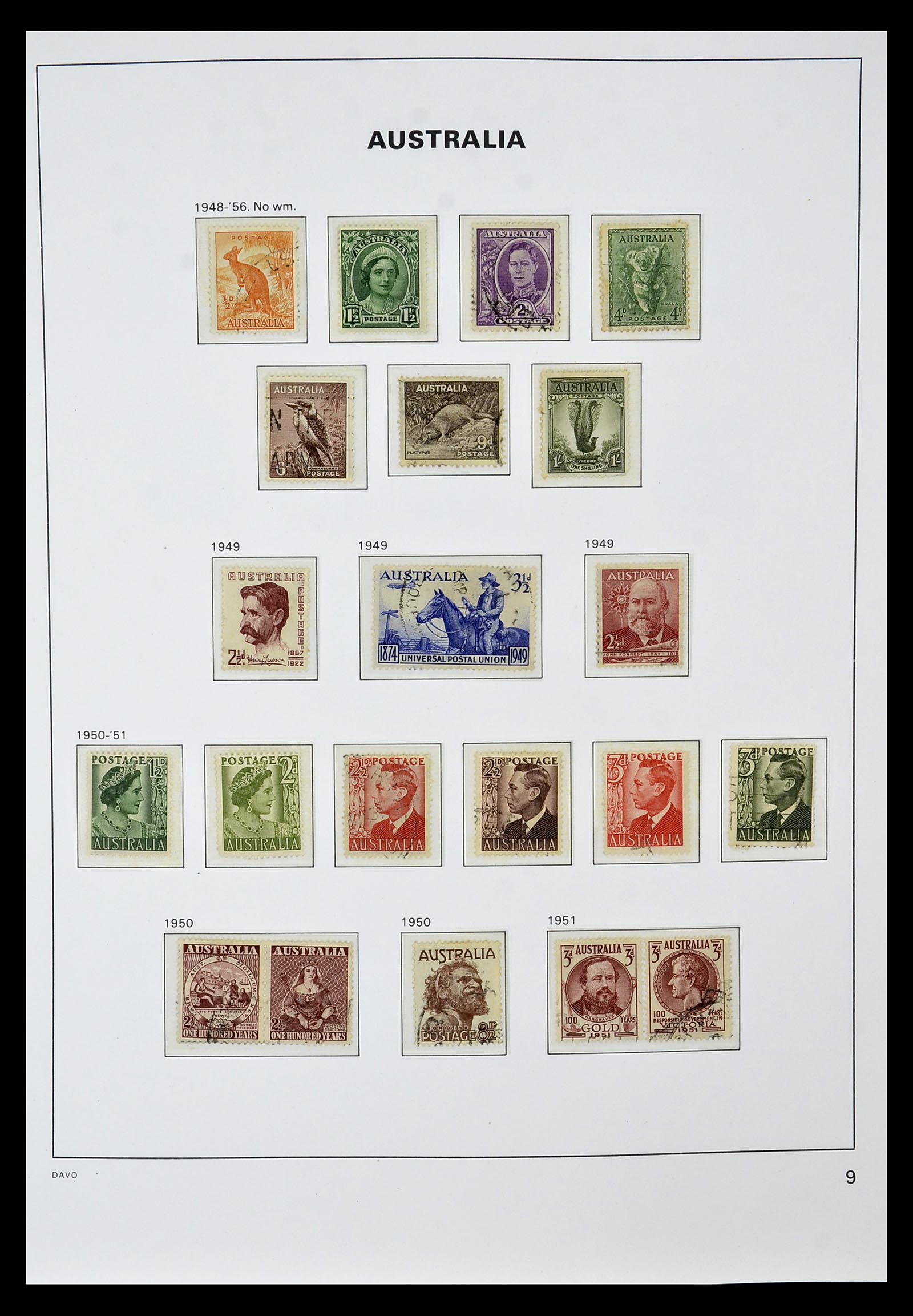 34885 019 - Postzegelverzameling 34885 Australië 1913-1979.
