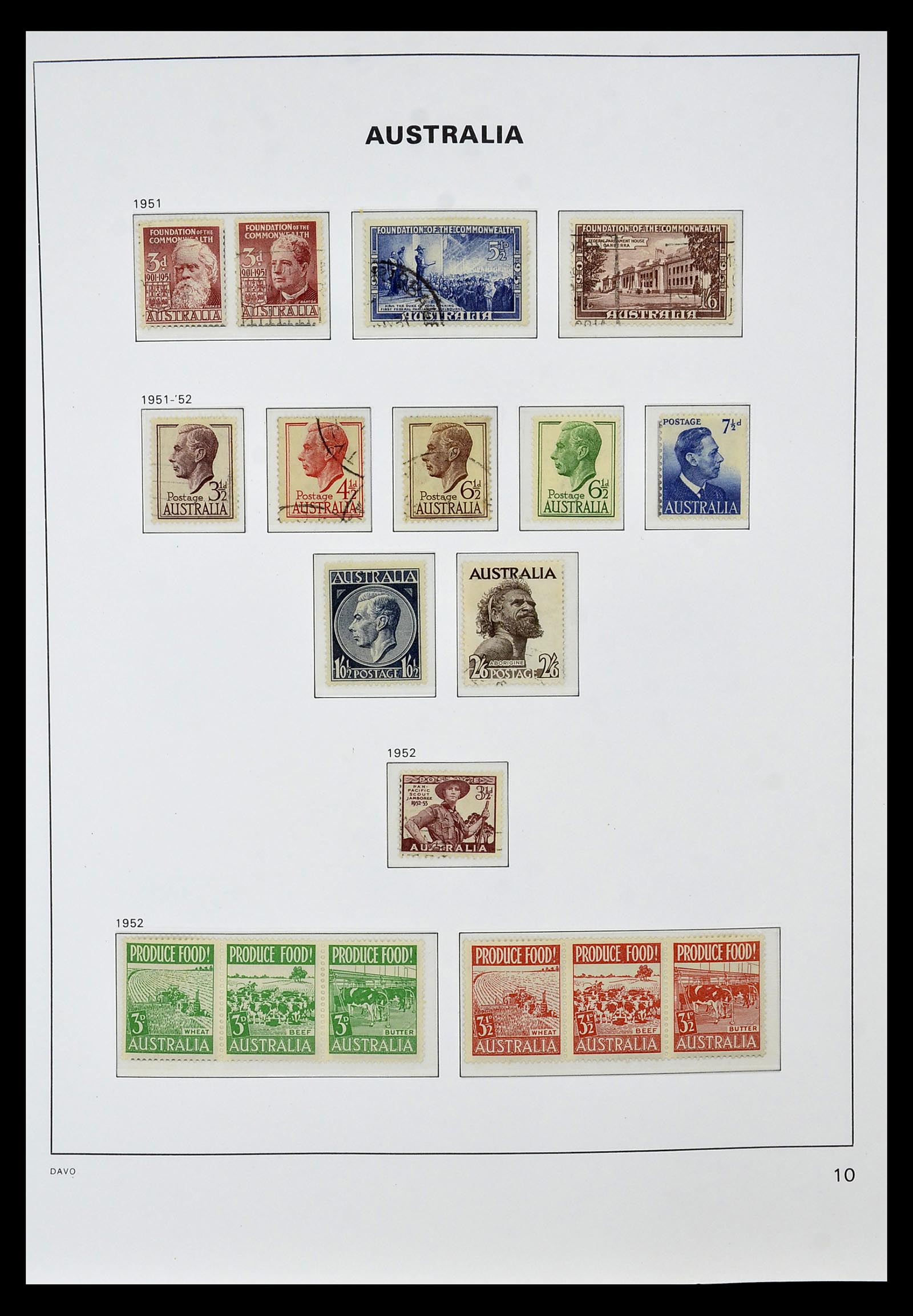 34885 020 - Postzegelverzameling 34885 Australië 1913-1979.