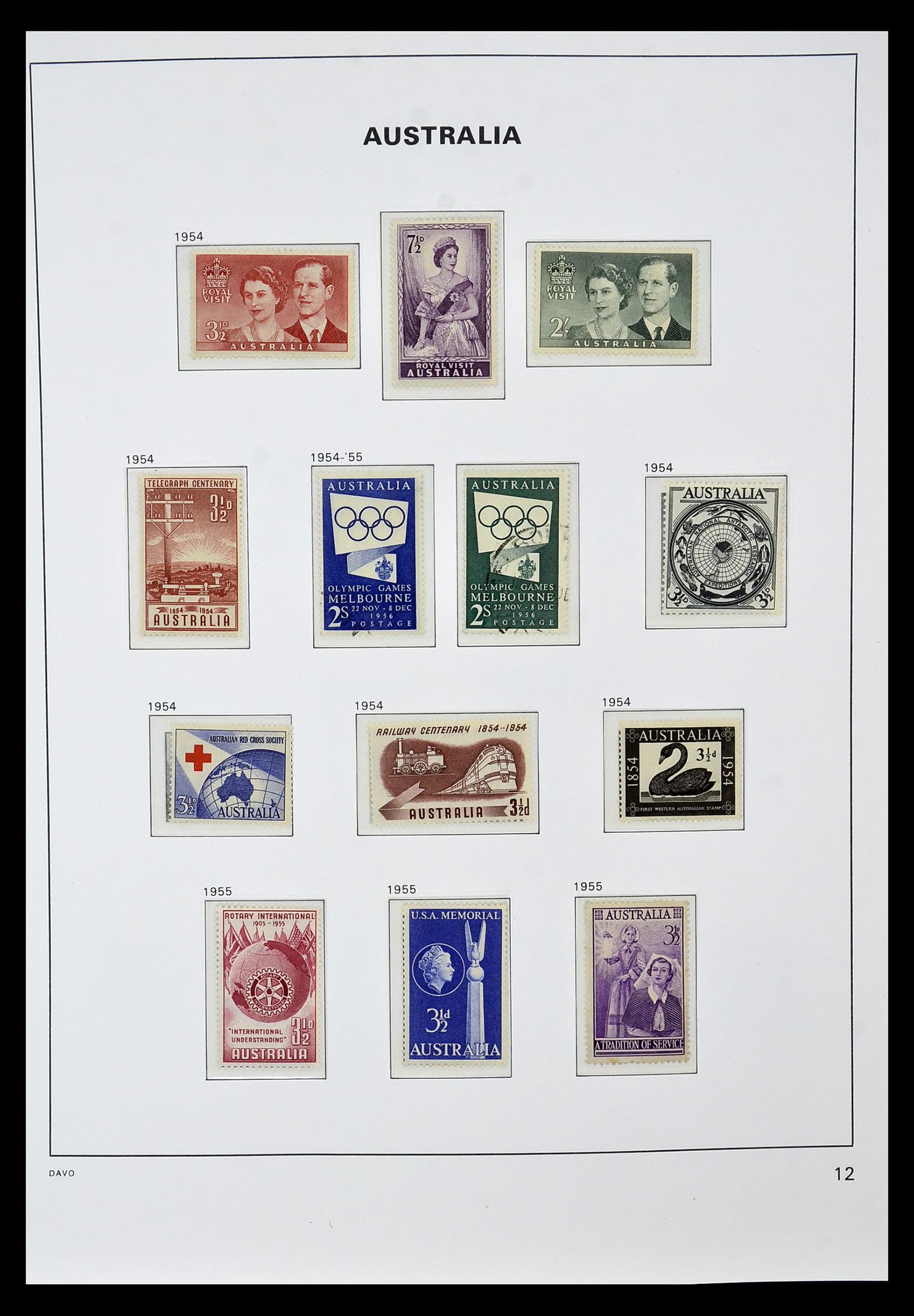 34885 022 - Postzegelverzameling 34885 Australië 1913-1979.