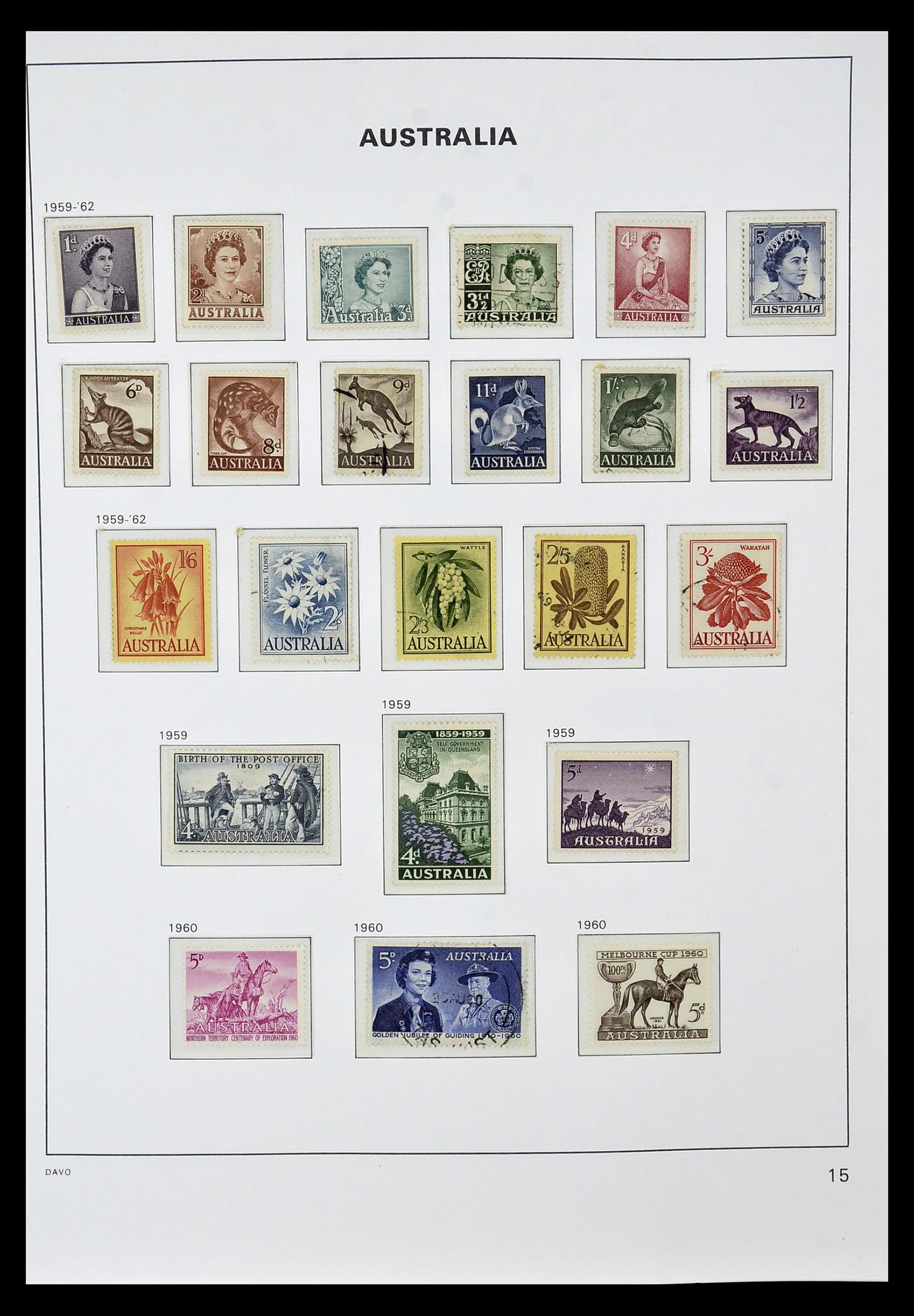34885 025 - Postzegelverzameling 34885 Australië 1913-1979.