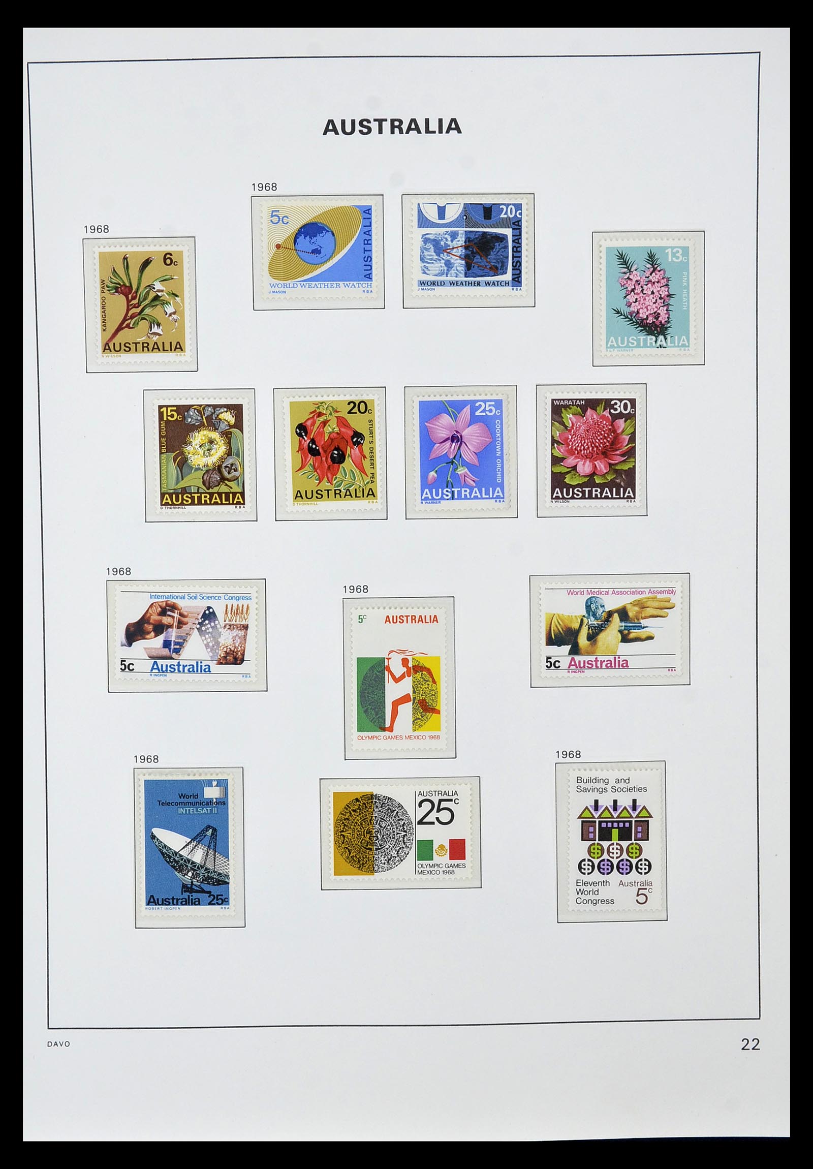 34885 033 - Postzegelverzameling 34885 Australië 1913-1979.