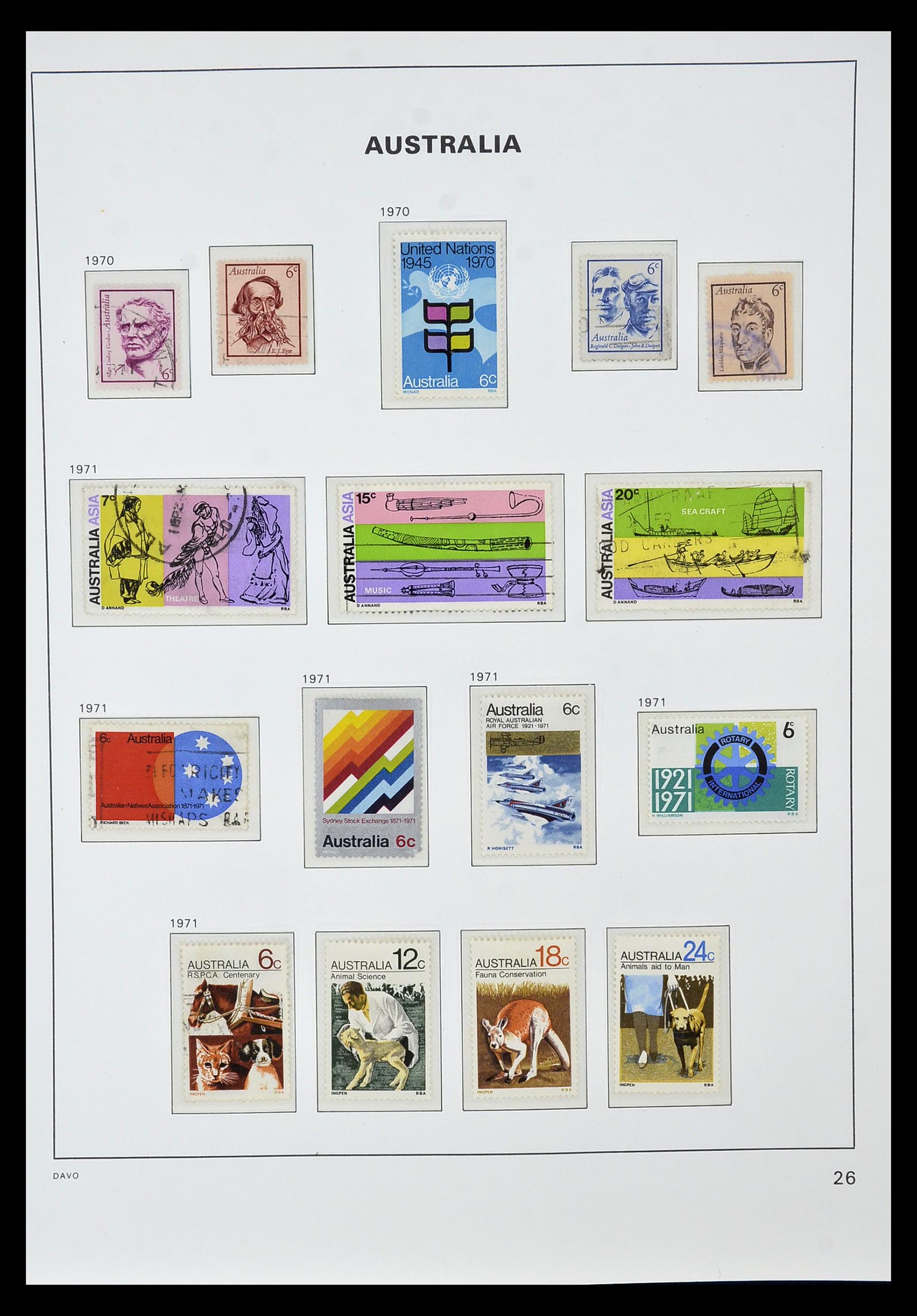 34885 037 - Postzegelverzameling 34885 Australië 1913-1979.