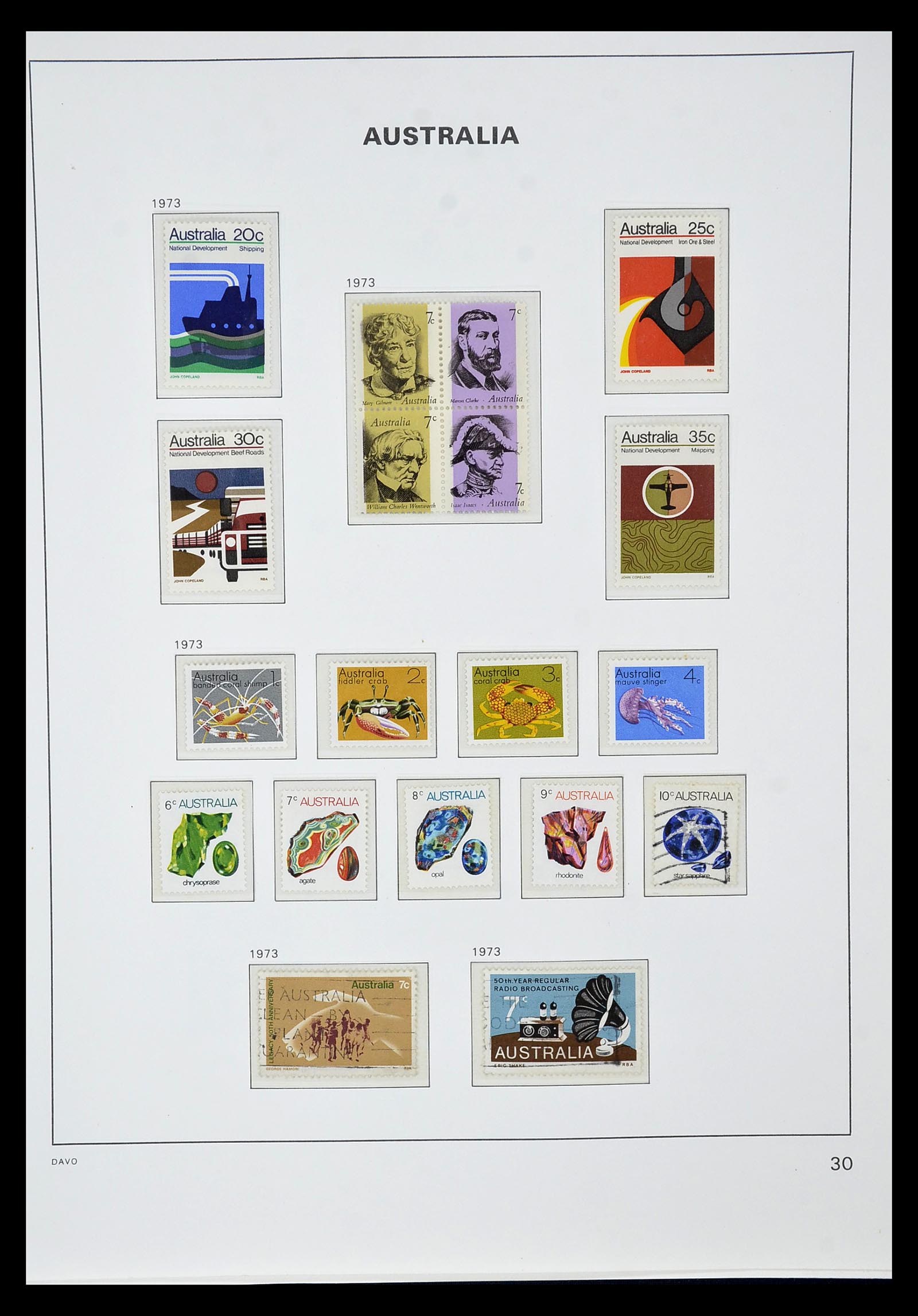 34885 041 - Postzegelverzameling 34885 Australië 1913-1979.