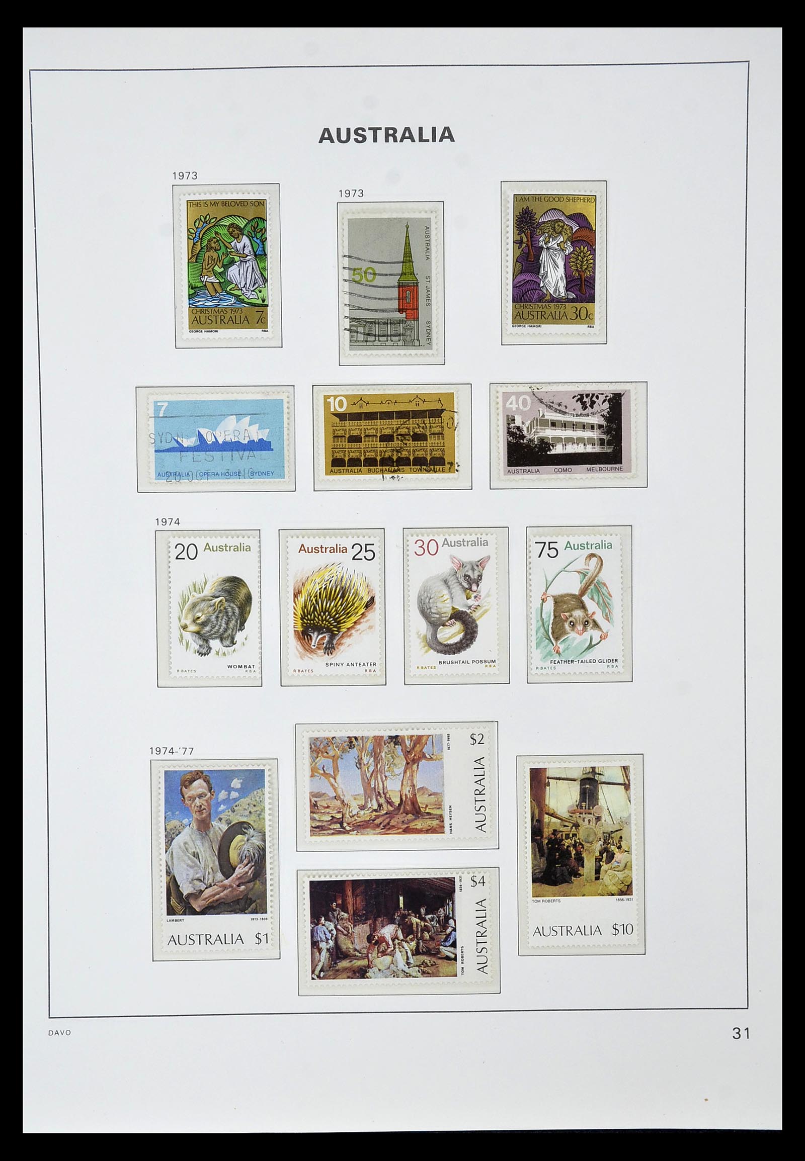 34885 042 - Postzegelverzameling 34885 Australië 1913-1979.