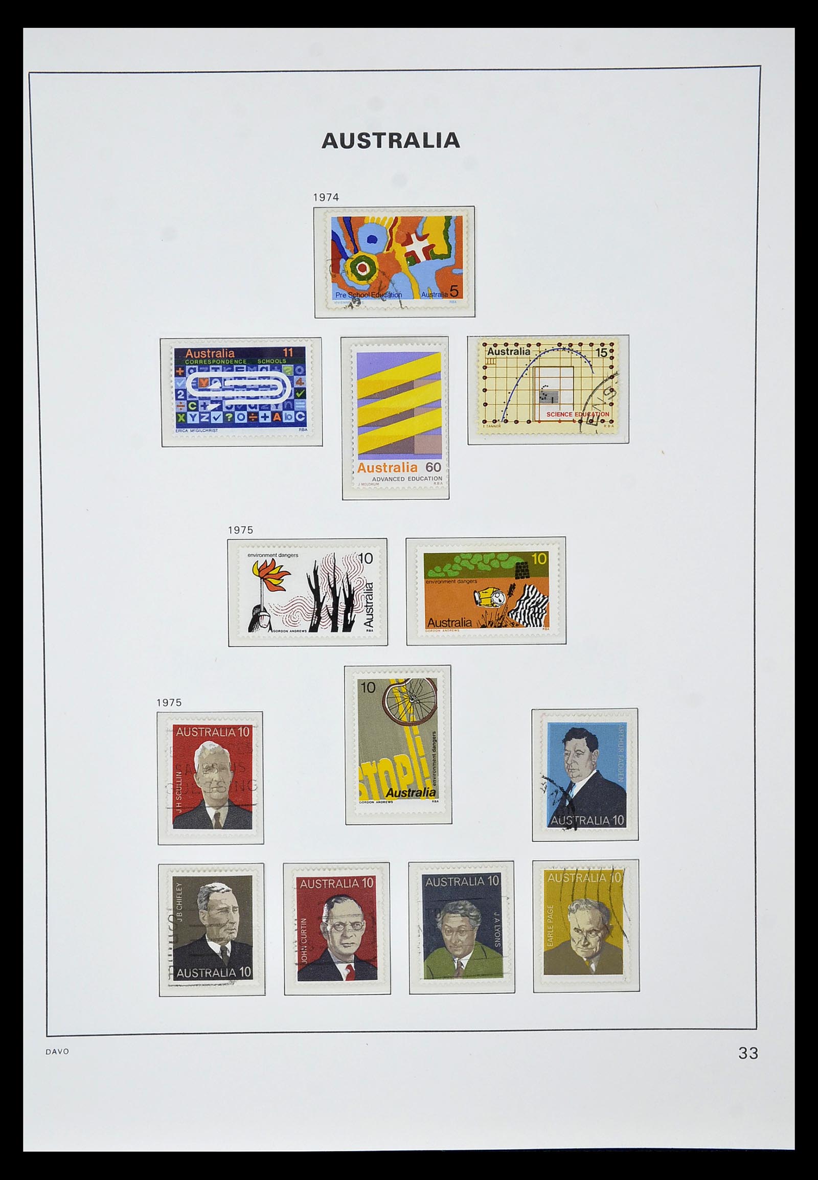 34885 044 - Postzegelverzameling 34885 Australië 1913-1979.