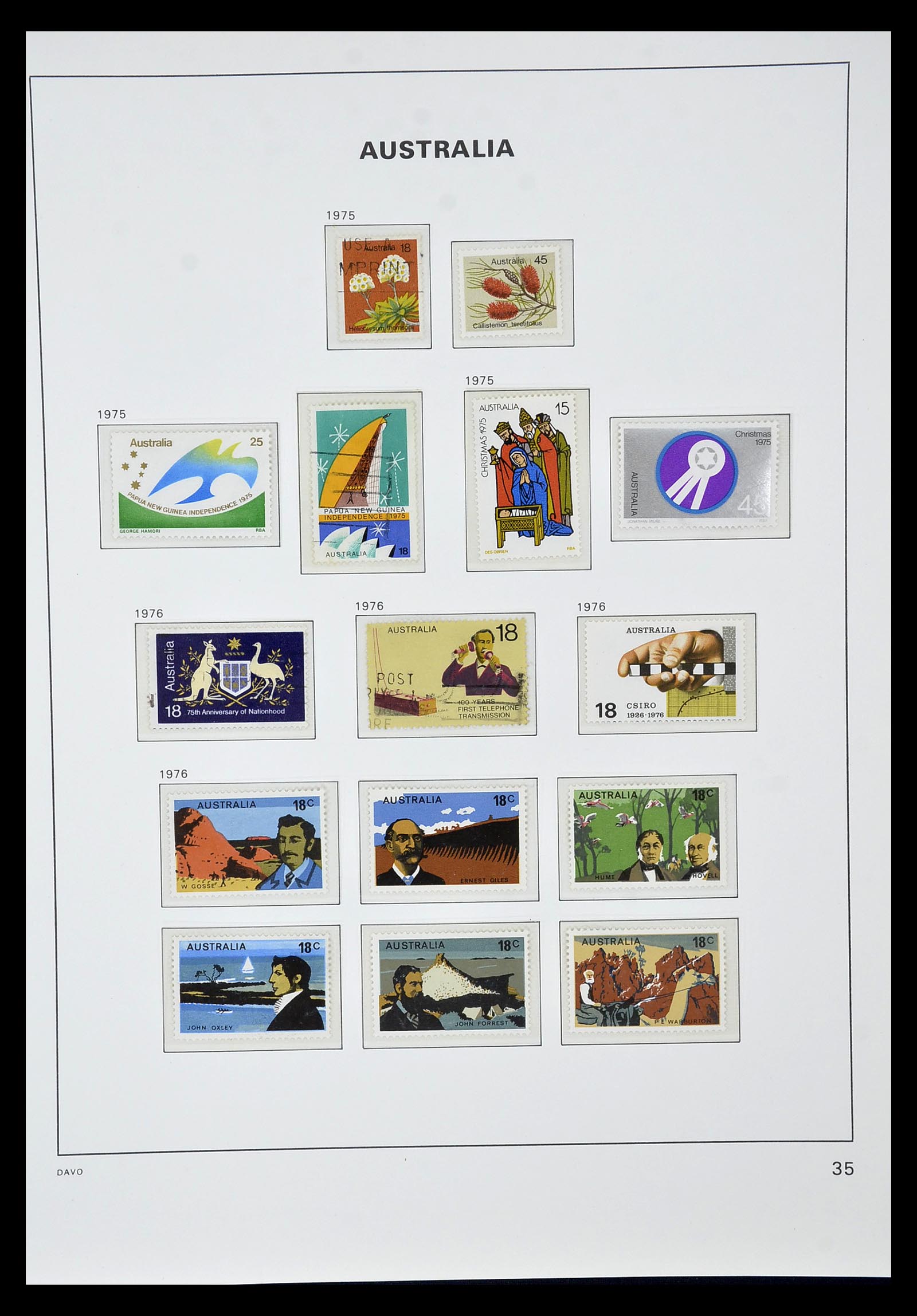 34885 046 - Postzegelverzameling 34885 Australië 1913-1979.