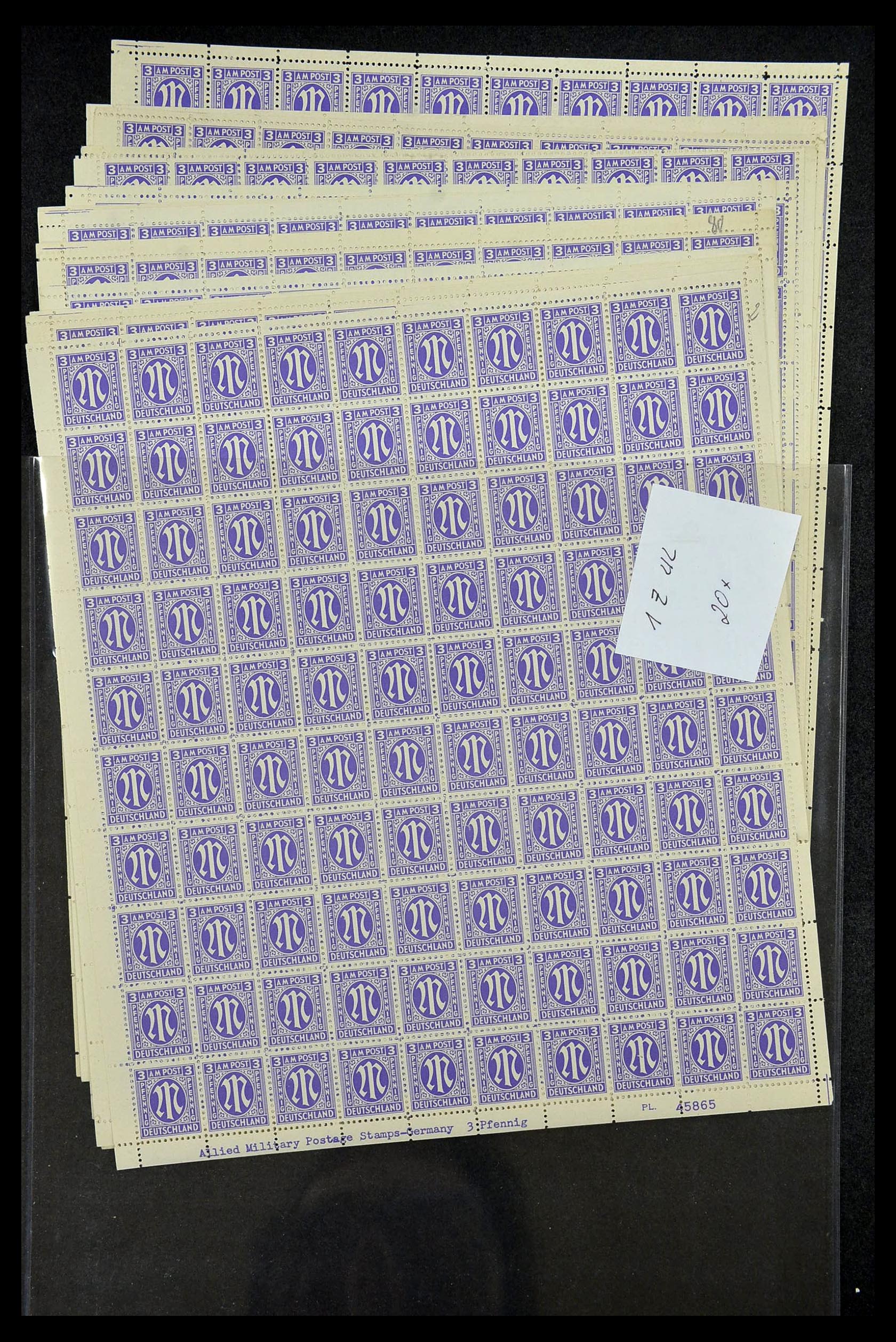 34886 003 - Postzegelverzameling 34886 Geallieerde bezetting 1945.