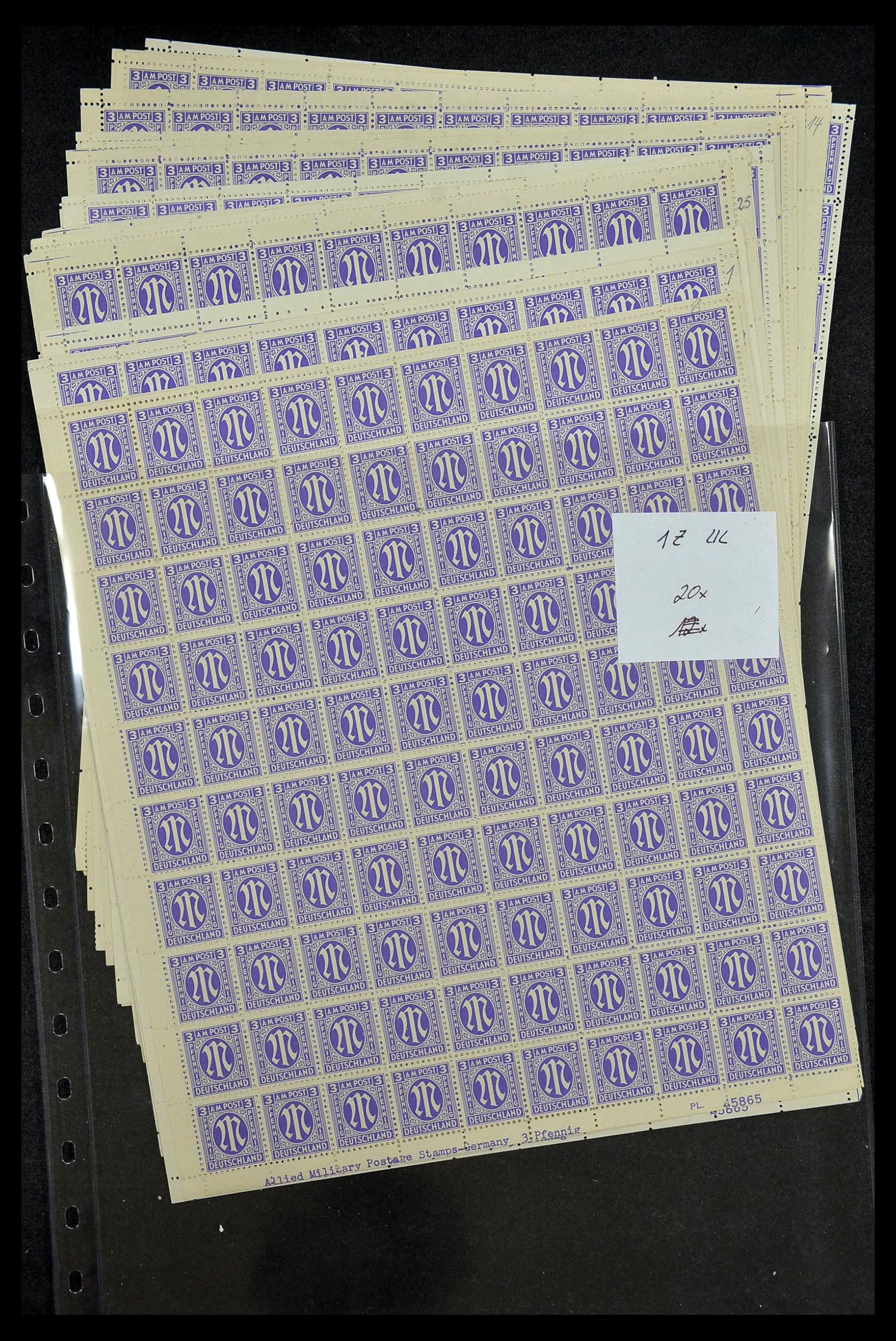 34886 004 - Postzegelverzameling 34886 Geallieerde bezetting 1945.