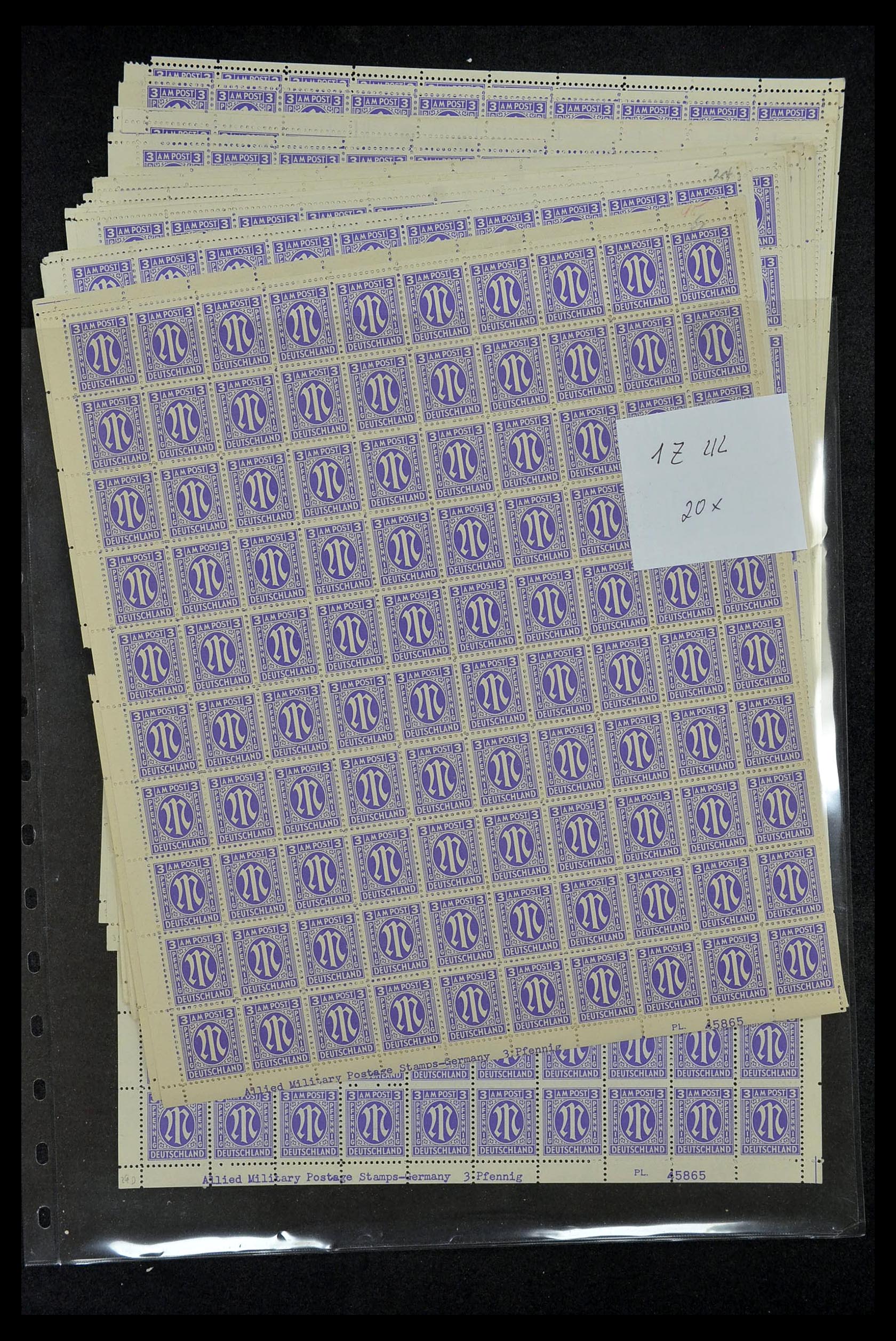 34886 005 - Postzegelverzameling 34886 Geallieerde bezetting 1945.