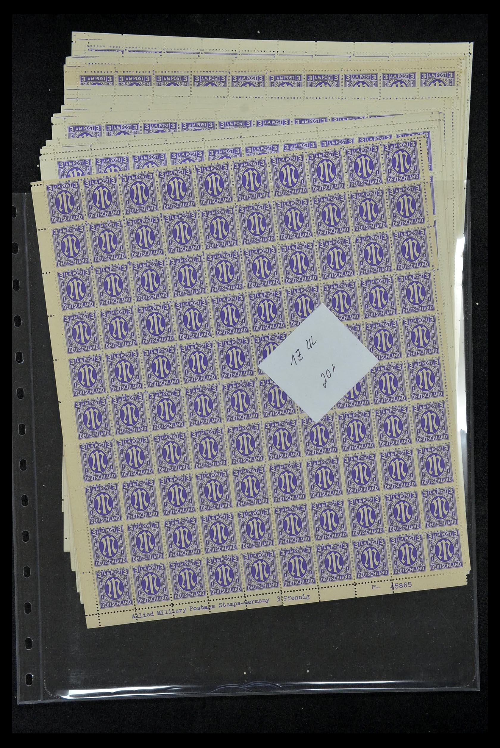 34886 006 - Postzegelverzameling 34886 Geallieerde bezetting 1945.