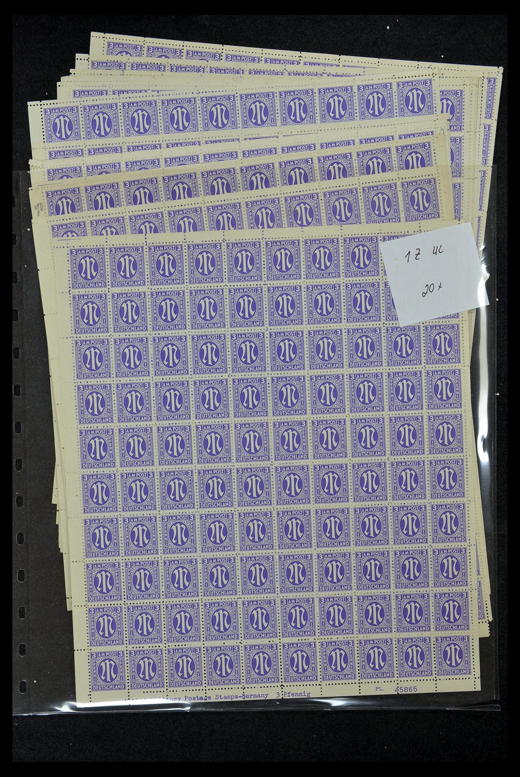 34886 007 - Postzegelverzameling 34886 Geallieerde bezetting 1945.