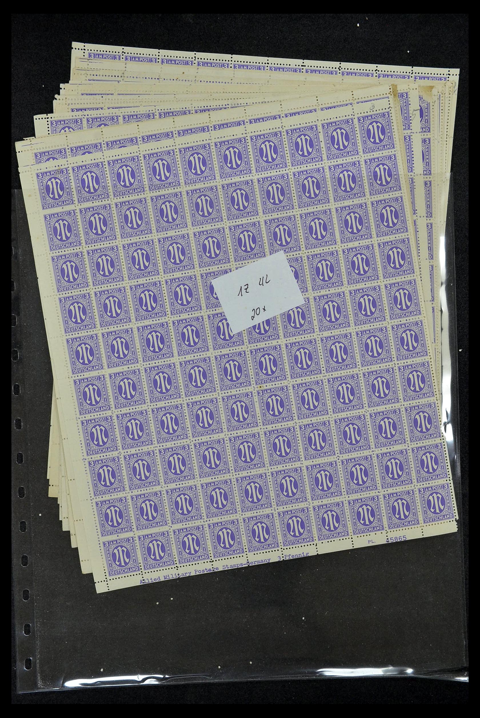 34886 008 - Postzegelverzameling 34886 Geallieerde bezetting 1945.