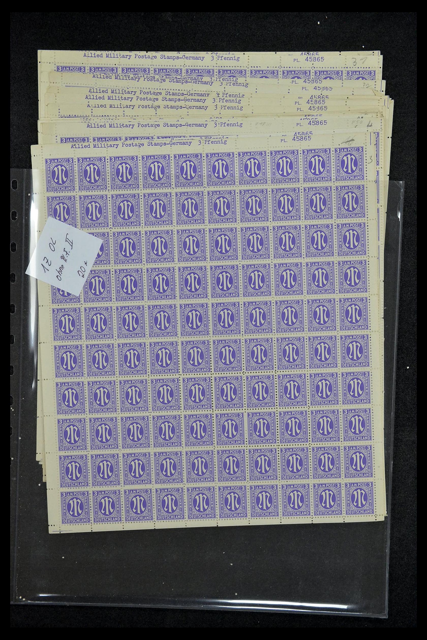 34886 010 - Postzegelverzameling 34886 Geallieerde bezetting 1945.
