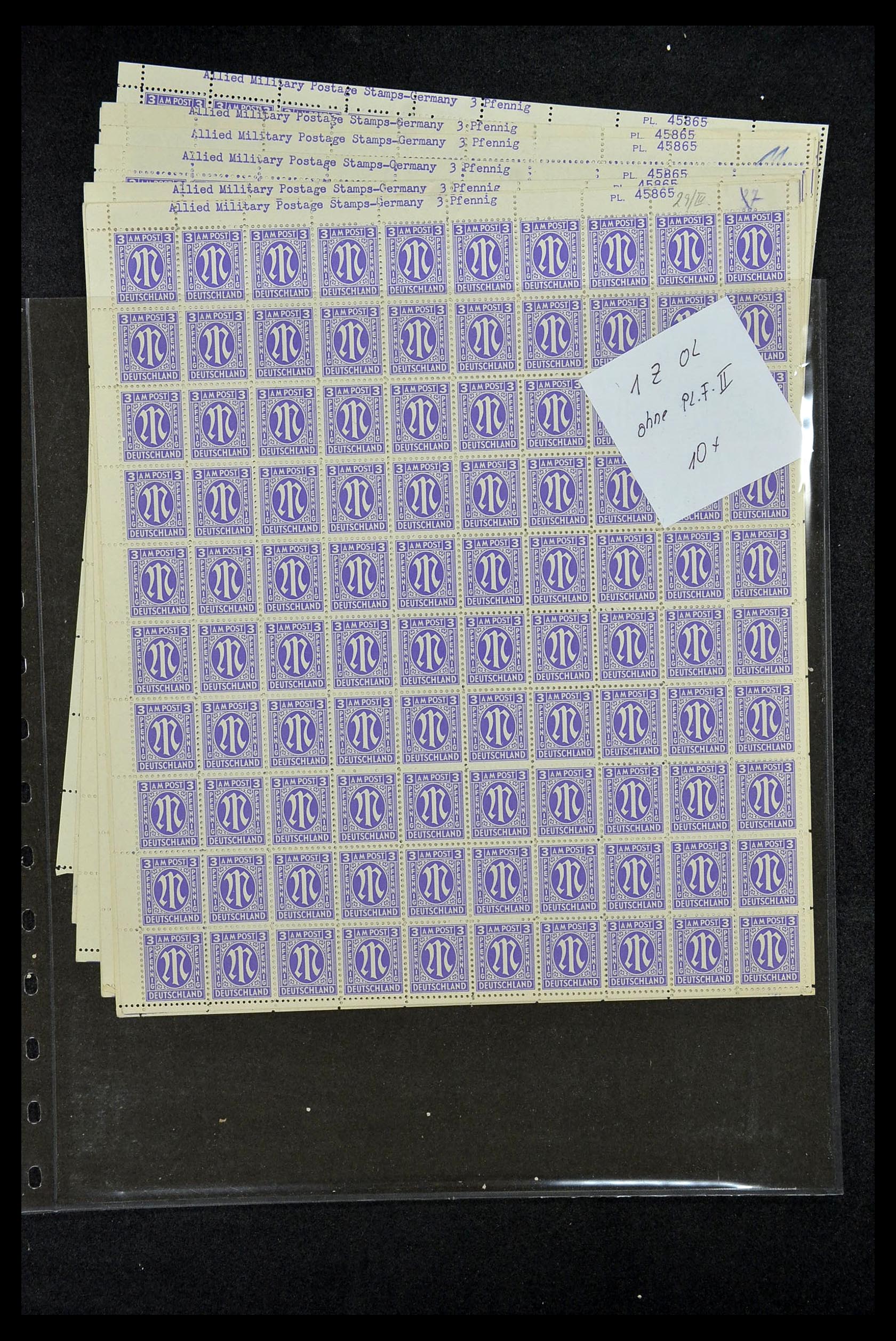 34886 011 - Stamp Collection 34886 Allied occupation 1945.