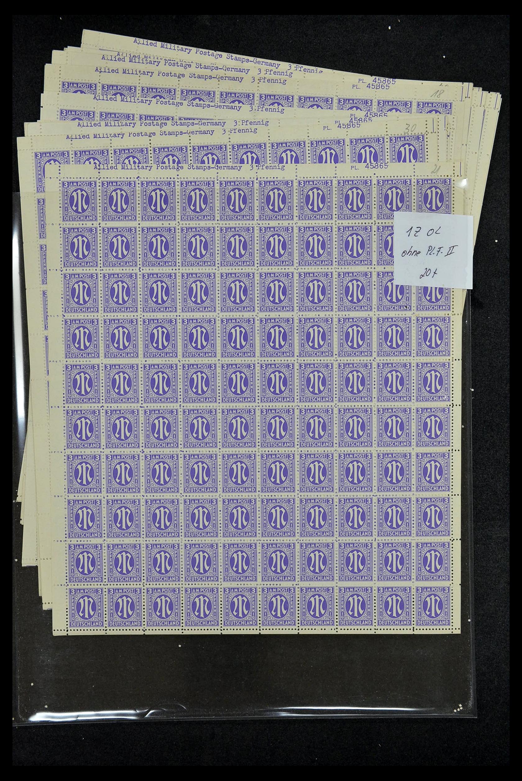 34886 012 - Postzegelverzameling 34886 Geallieerde bezetting 1945.