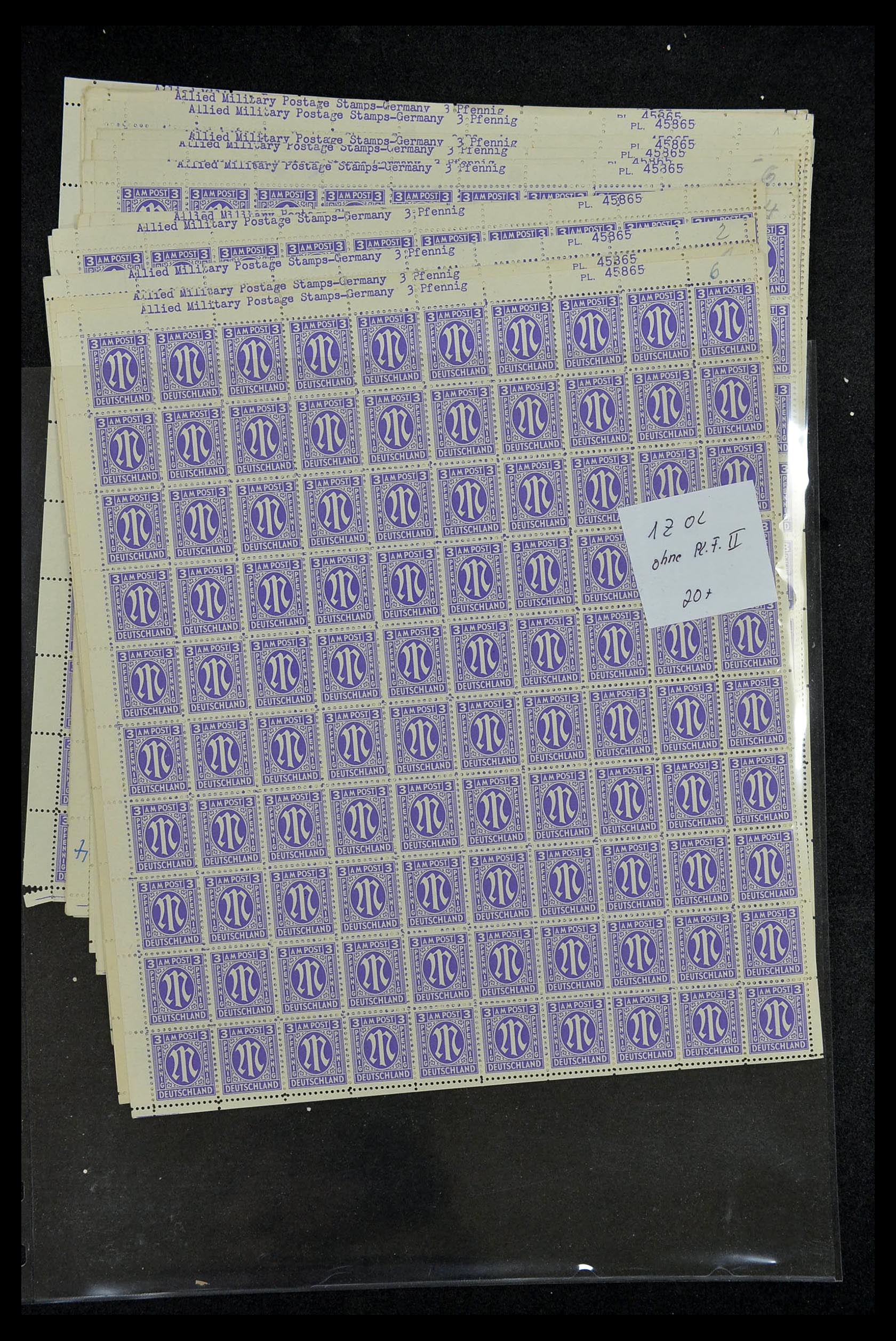 34886 013 - Stamp Collection 34886 Allied occupation 1945.